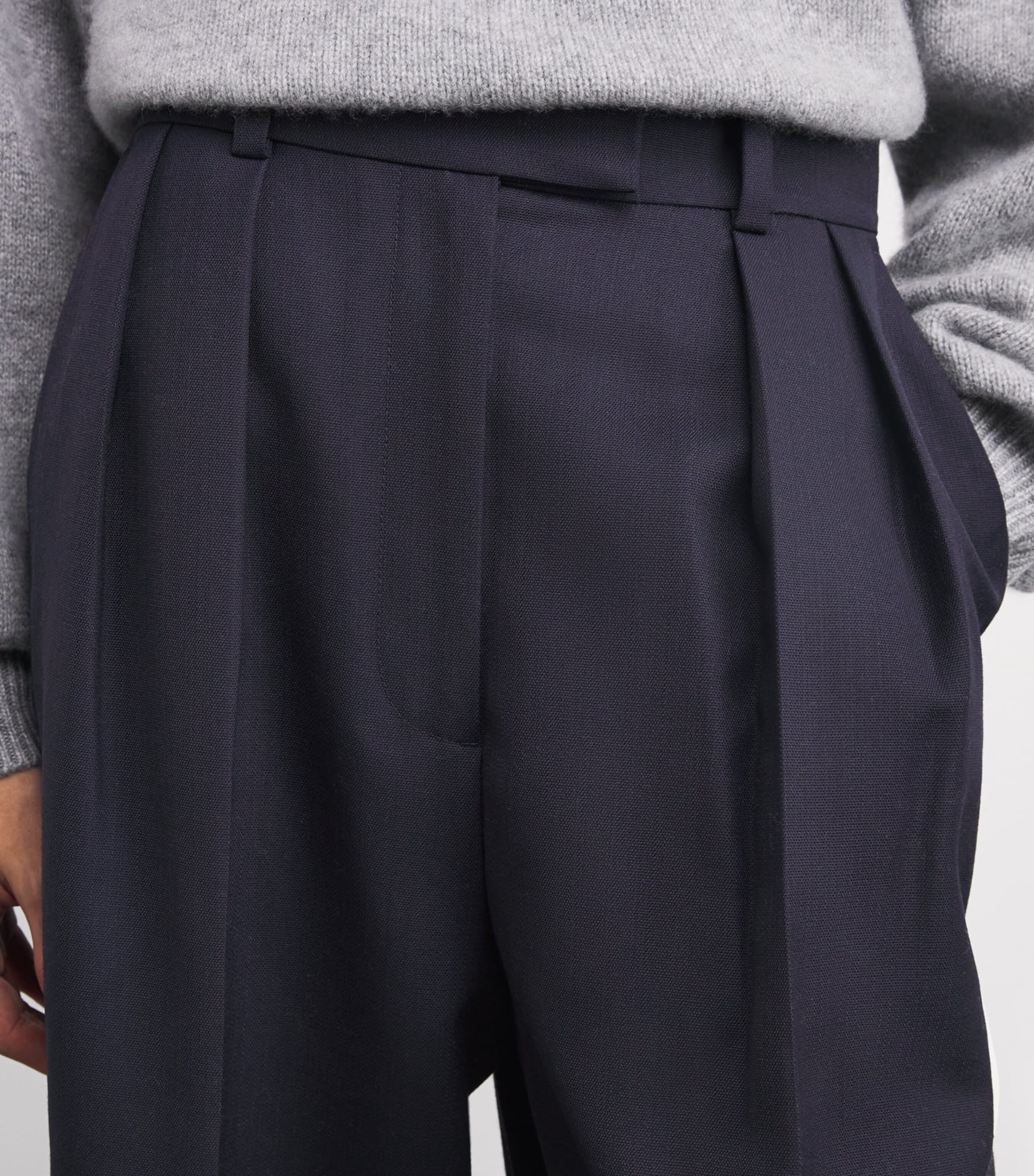 Lou Wide-Leg Trousers  MIDNIGHT BLUE Image 6