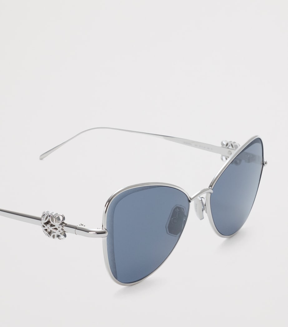 LOEWE Bombé Butterfly Sunglasses Denim Blue Image 4