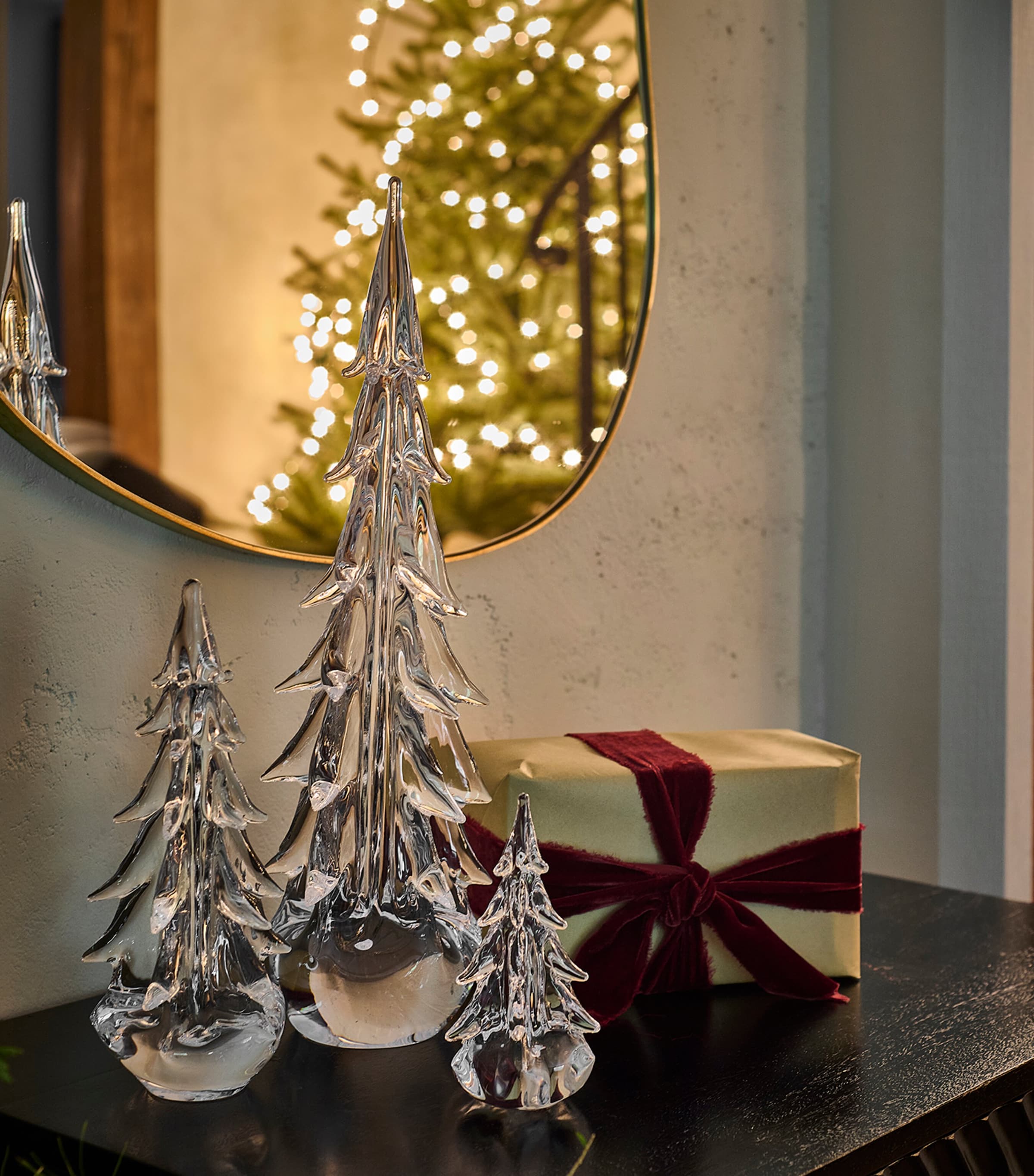 Glass Vermont Evergreen Christmas Tree Ornament CLEAR Image 5