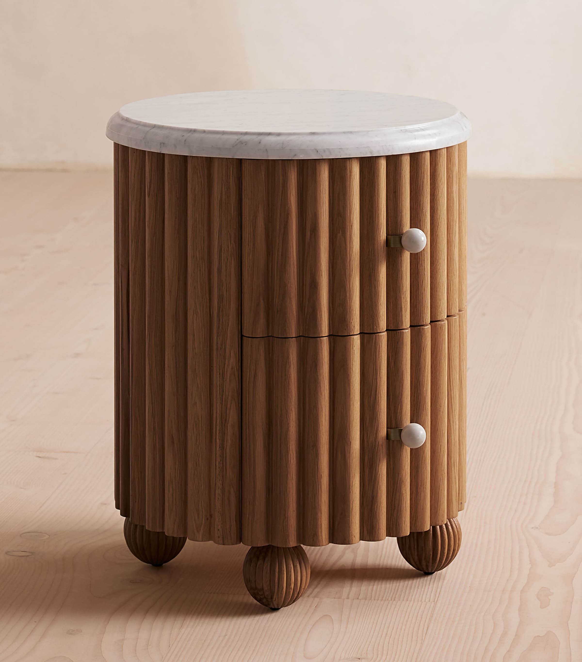 Soho Home Carlisle Bedside Table Natural Image 2