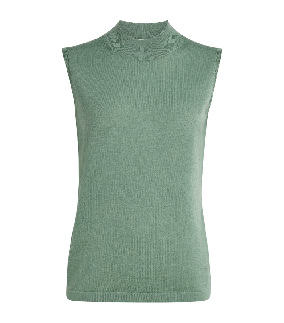 Falke Womens Merino Wool Sleeveless Top Sea Breeze Image 1