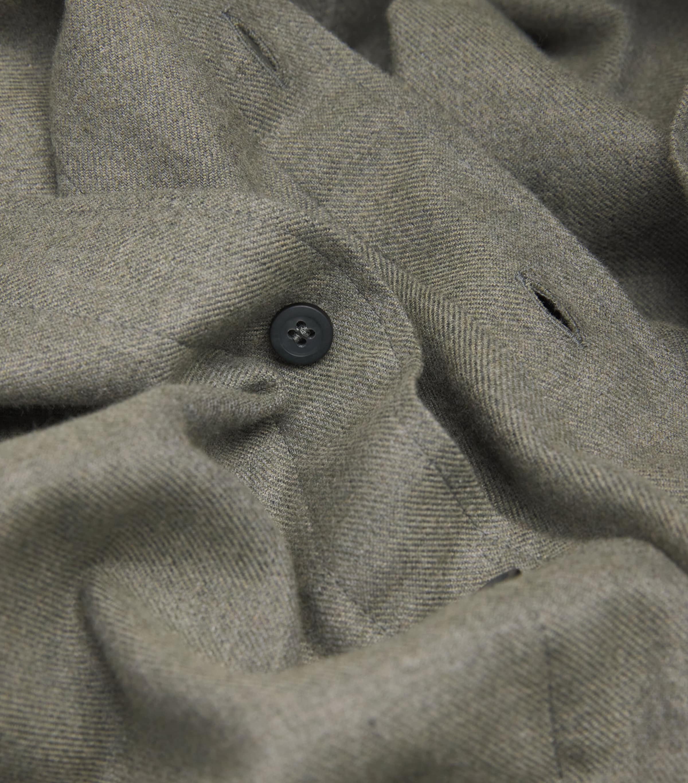 Cotton Button-Up Shirt SAGE GREEN G53 Image 5