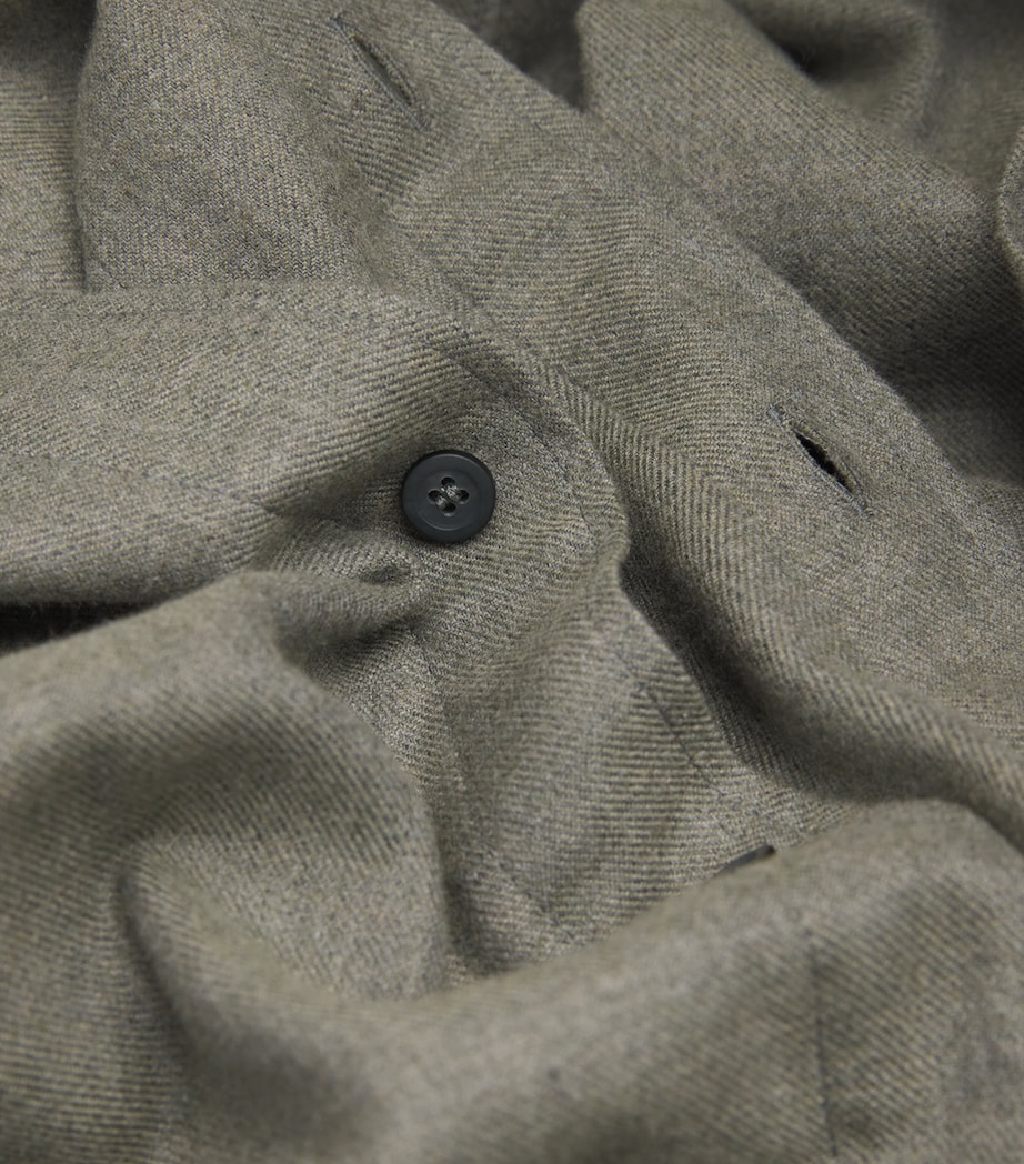 Cotton Button-Up Shirt SAGE GREEN G53 Image 5