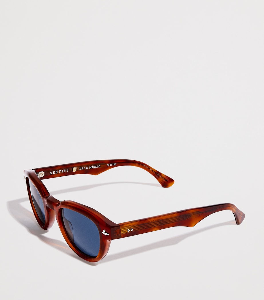 Sestini Acetate Sei e Mezzo Sunglasses Blue Cristallo Image 2