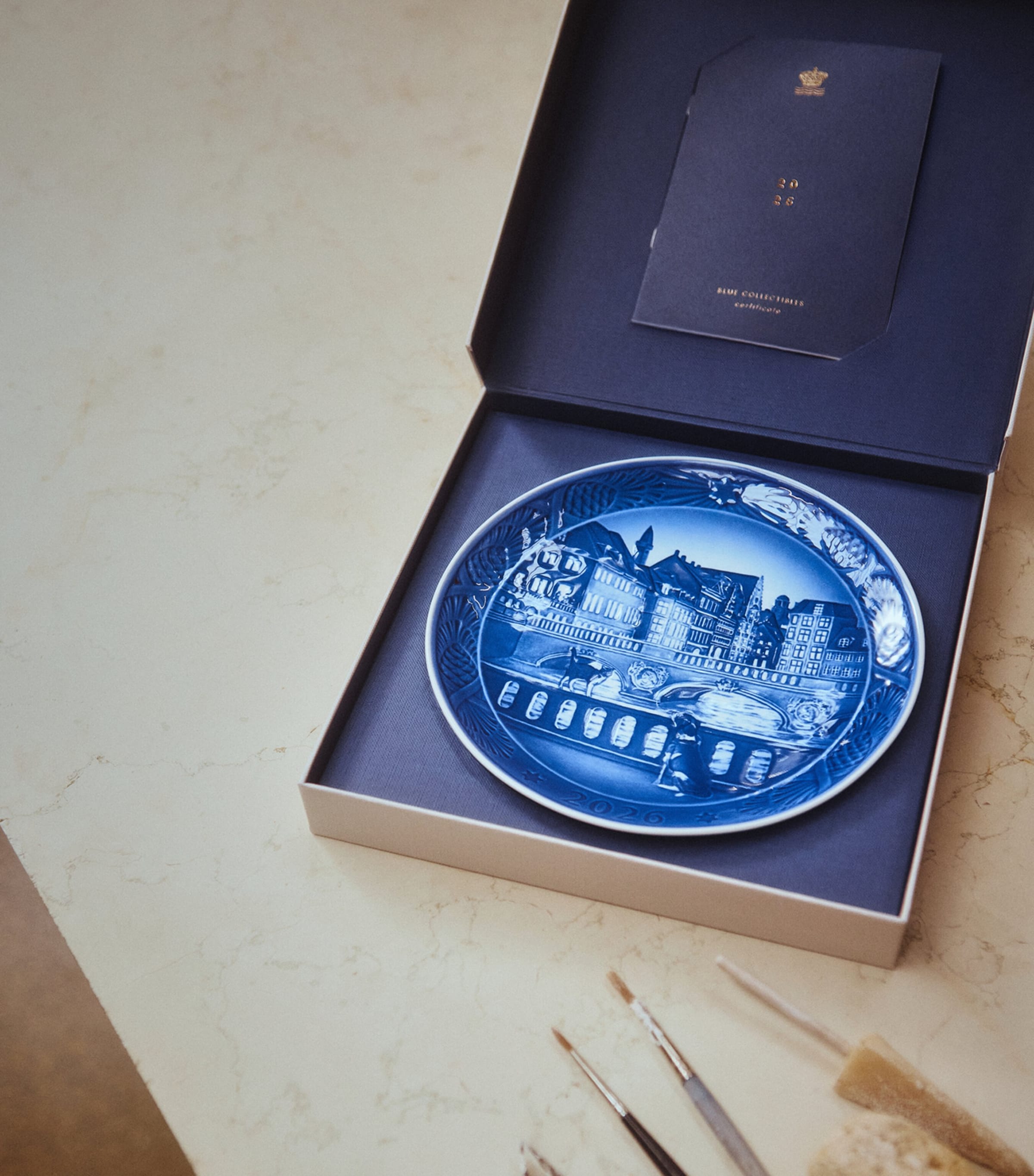 Royal Copenhagen Blue Collectibles Christmas 2026 Plate (18cm) Blue Image 3