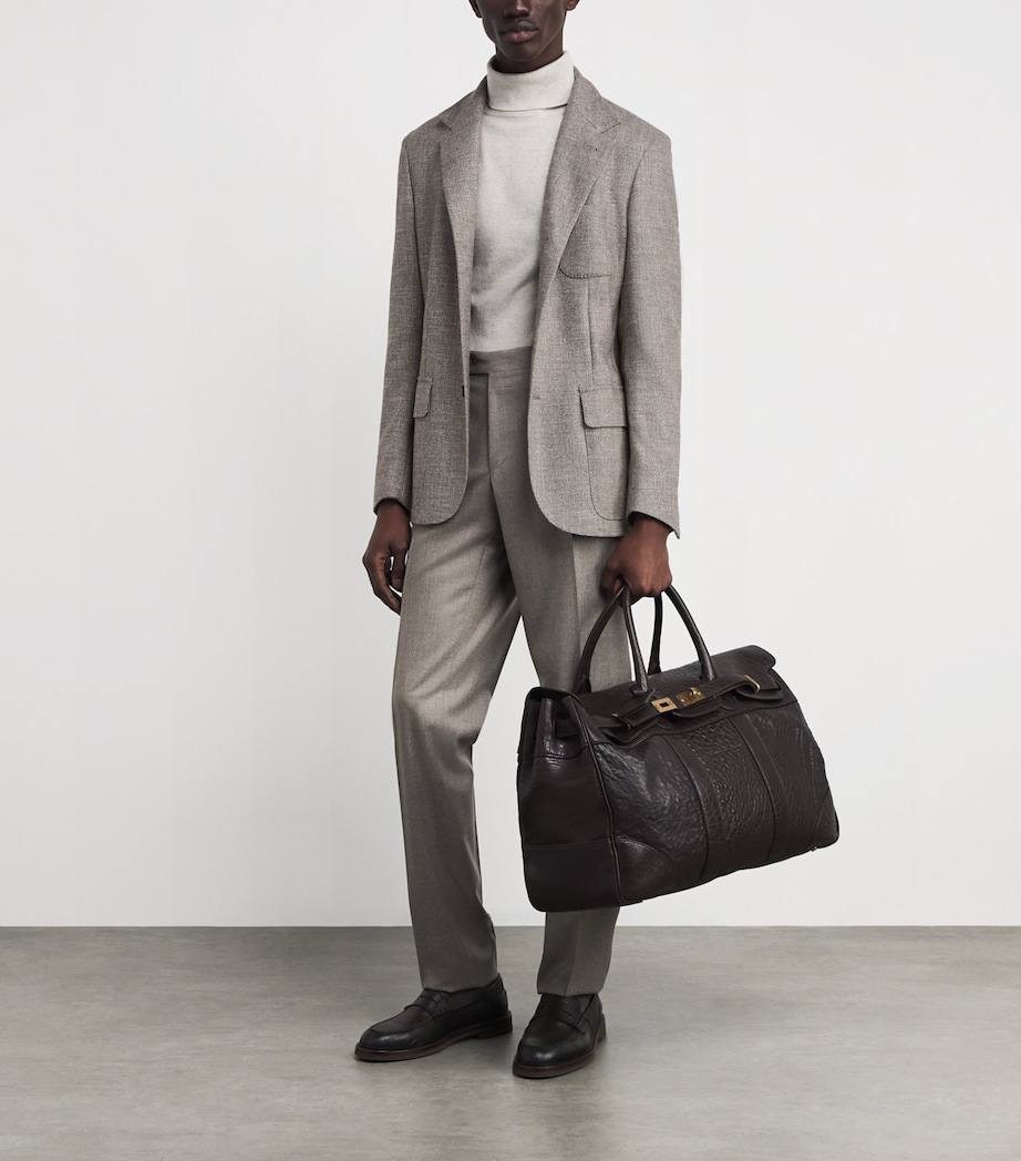 Virgin Wool-Silk-Blend Blazer 029 NATURAL / BEIGE Image 2