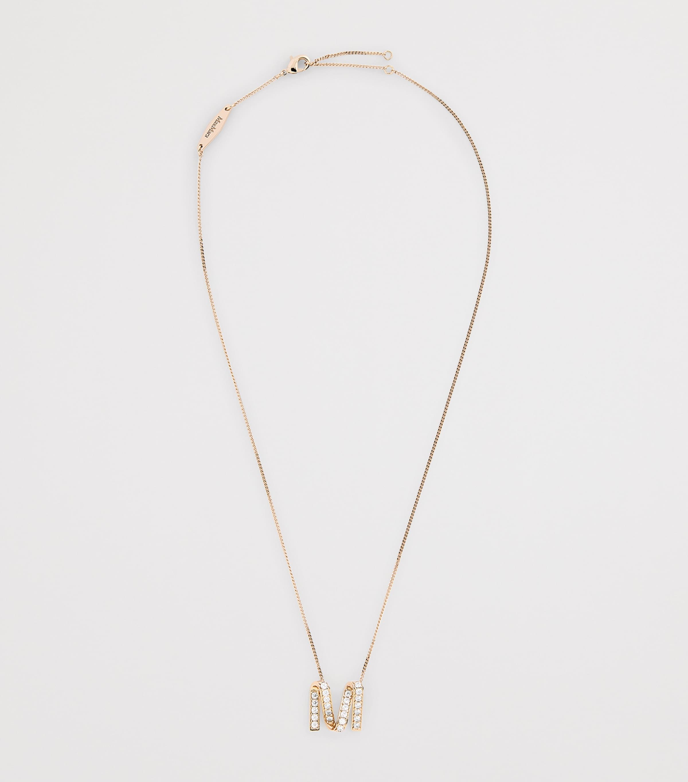 M Pendant Necklace BRONZE Image 3