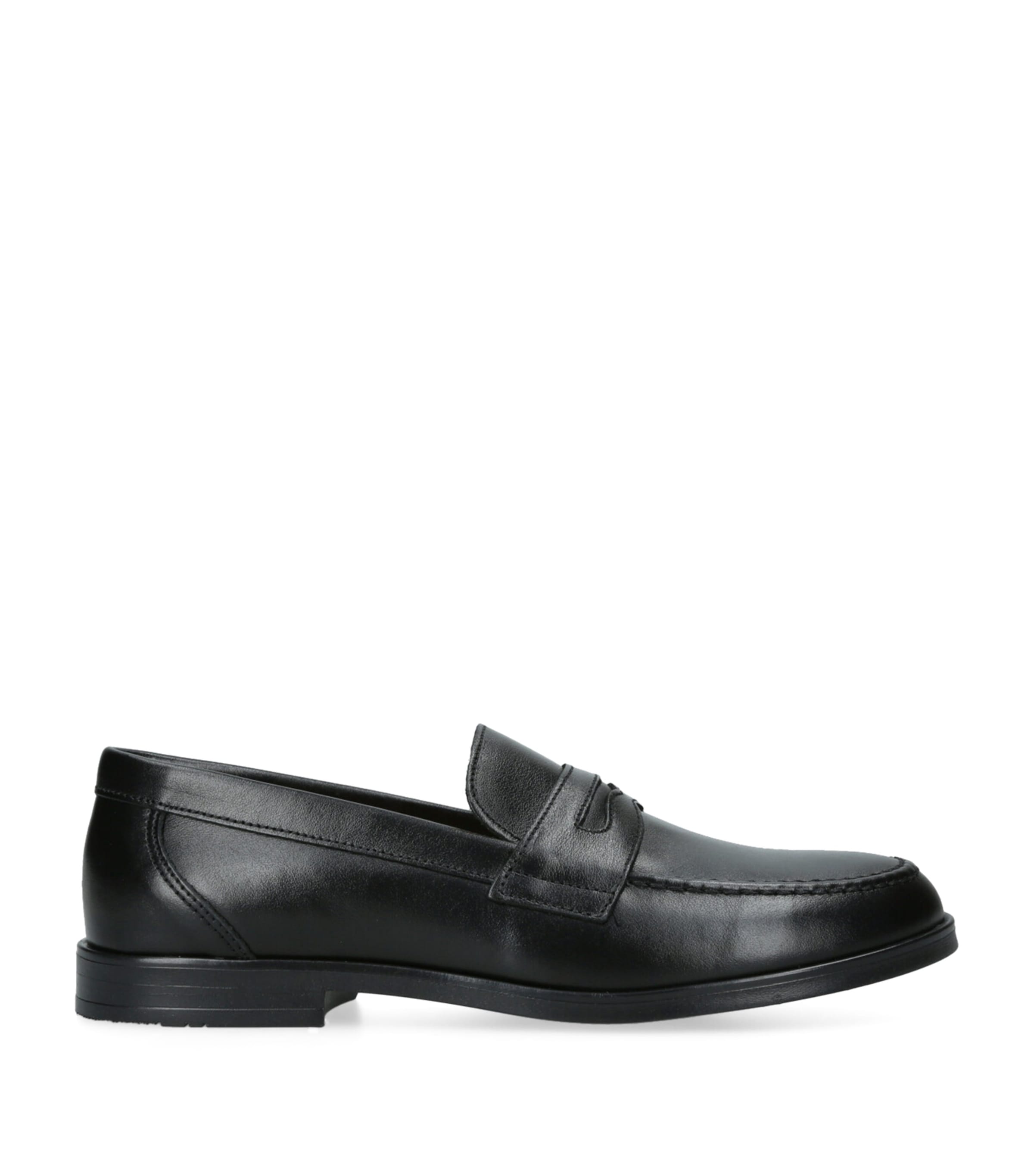 Trotters Leather Hugo Loafers In Blue
