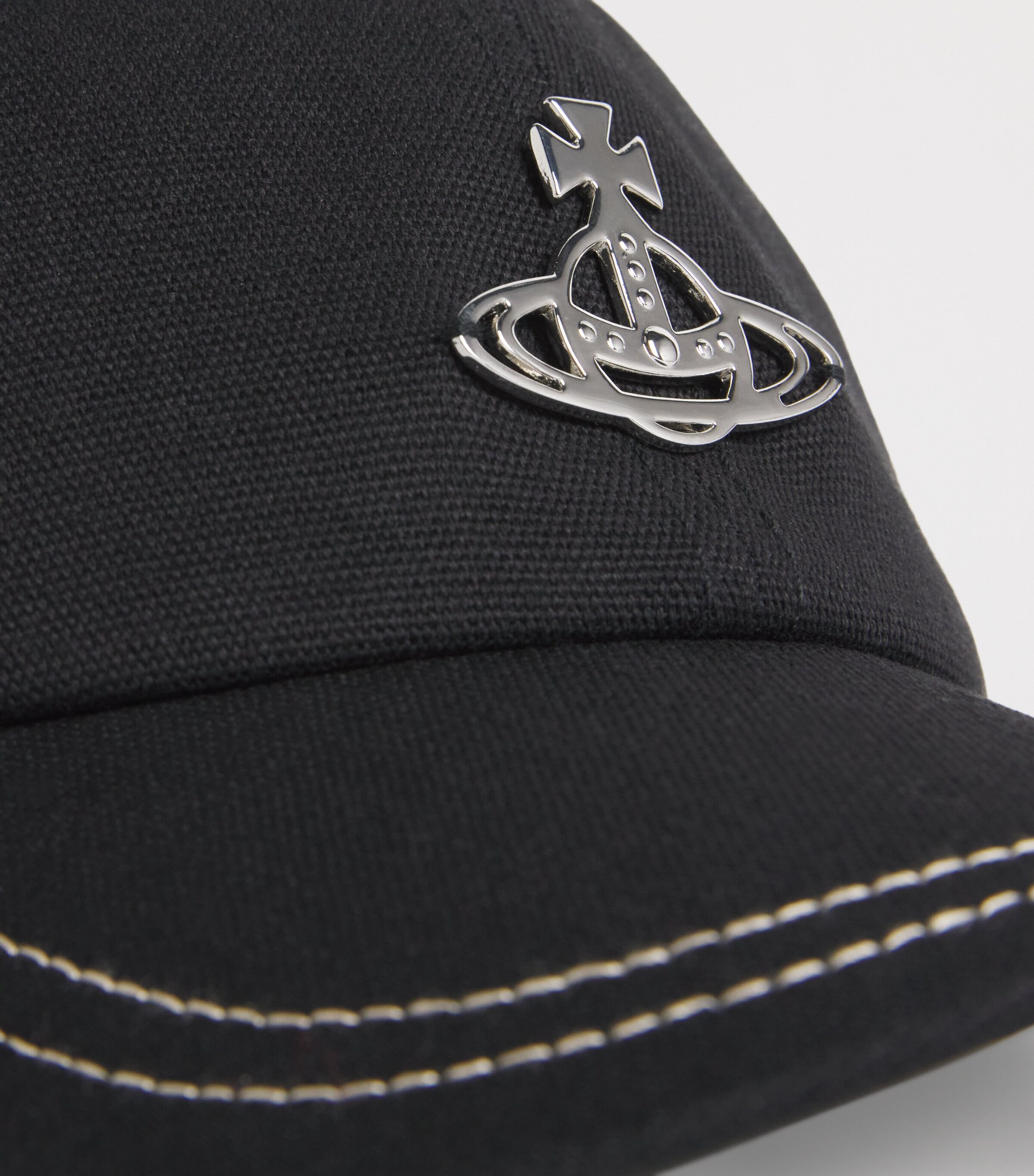 Vivienne Westwood Cotton Orb Baseball Cap Black Image 3