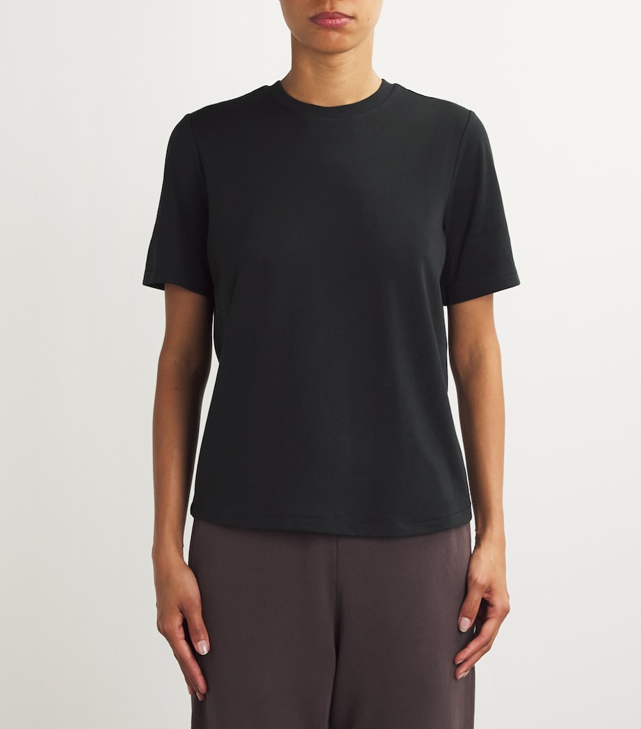 Cotton-Blend Relaxed T-Shirt ONYX Image 3
