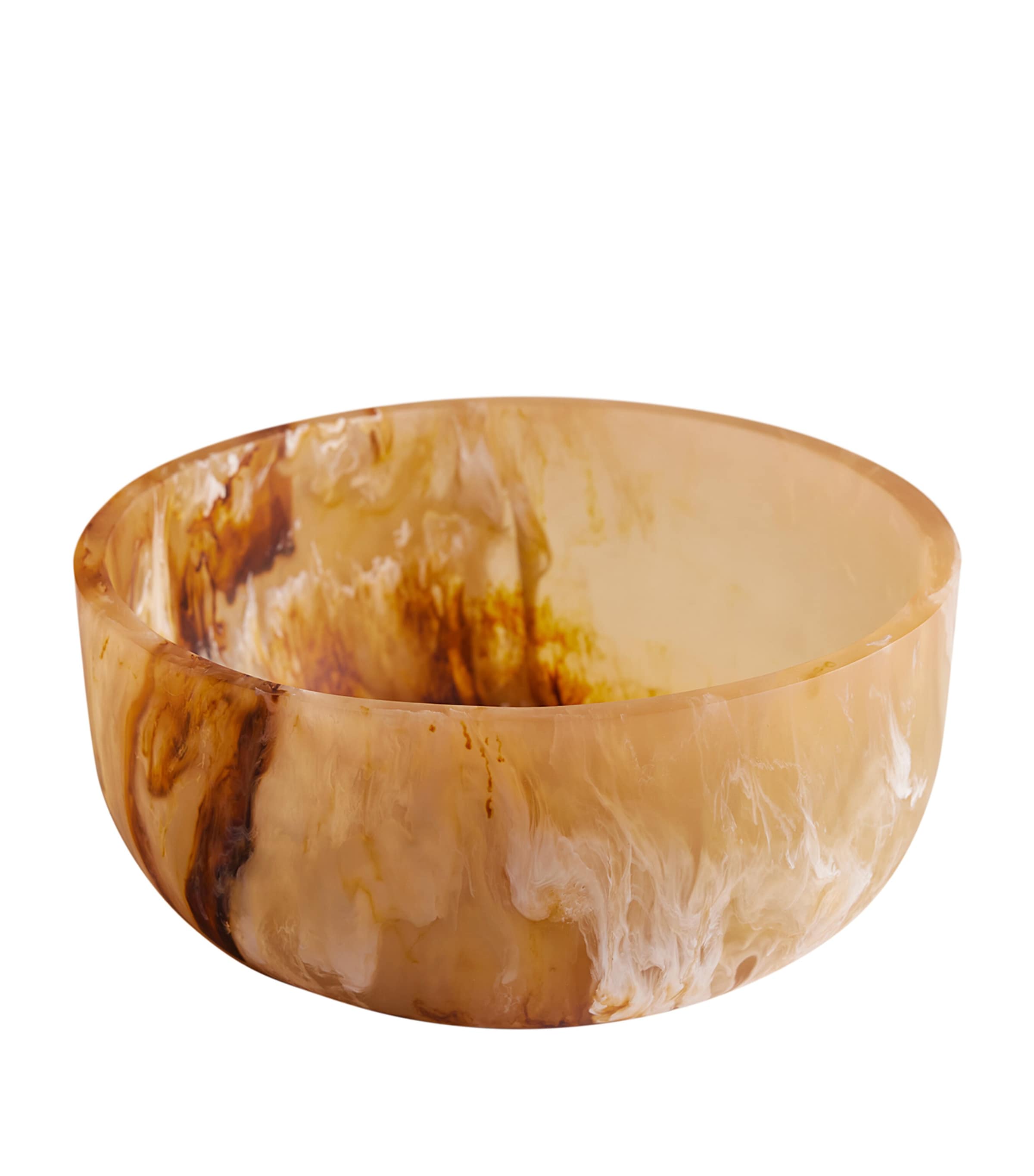 Soho Home Resin Miller Salad Bowl (26cm) Brown Image 1
