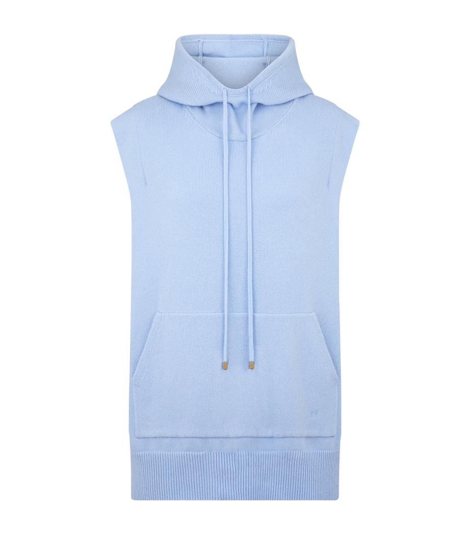 TOM FORD Womens Stretch-Cashmere Sleeveless Hoodie Ubf Image 1