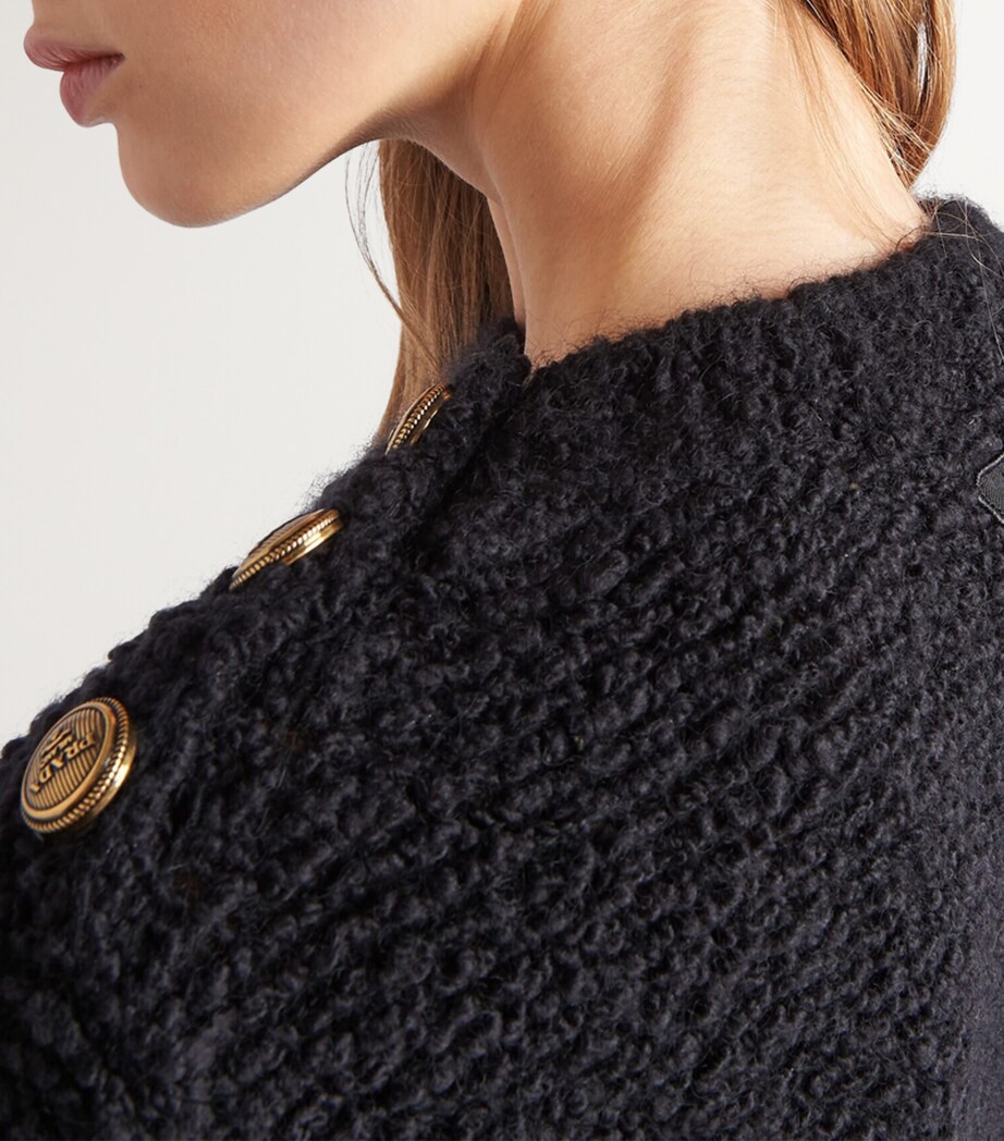 Prada Womens Mohair Bouclé Sweater Image 3