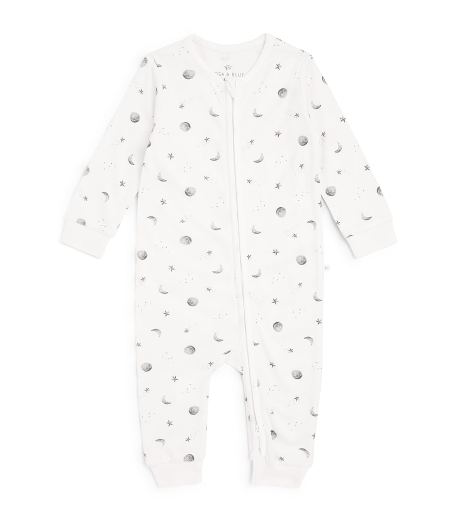 Rosa & Blue Starlit Moon All-In-One (12-18 Months) White Image 1