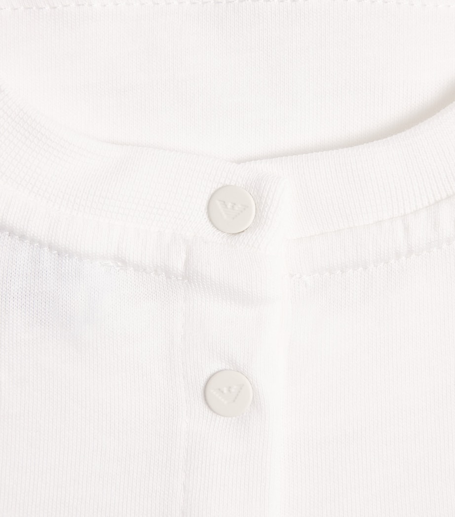 Cotton Embroidered Logo T-Shirt (6-36 Months) OFF WHITE Image 3