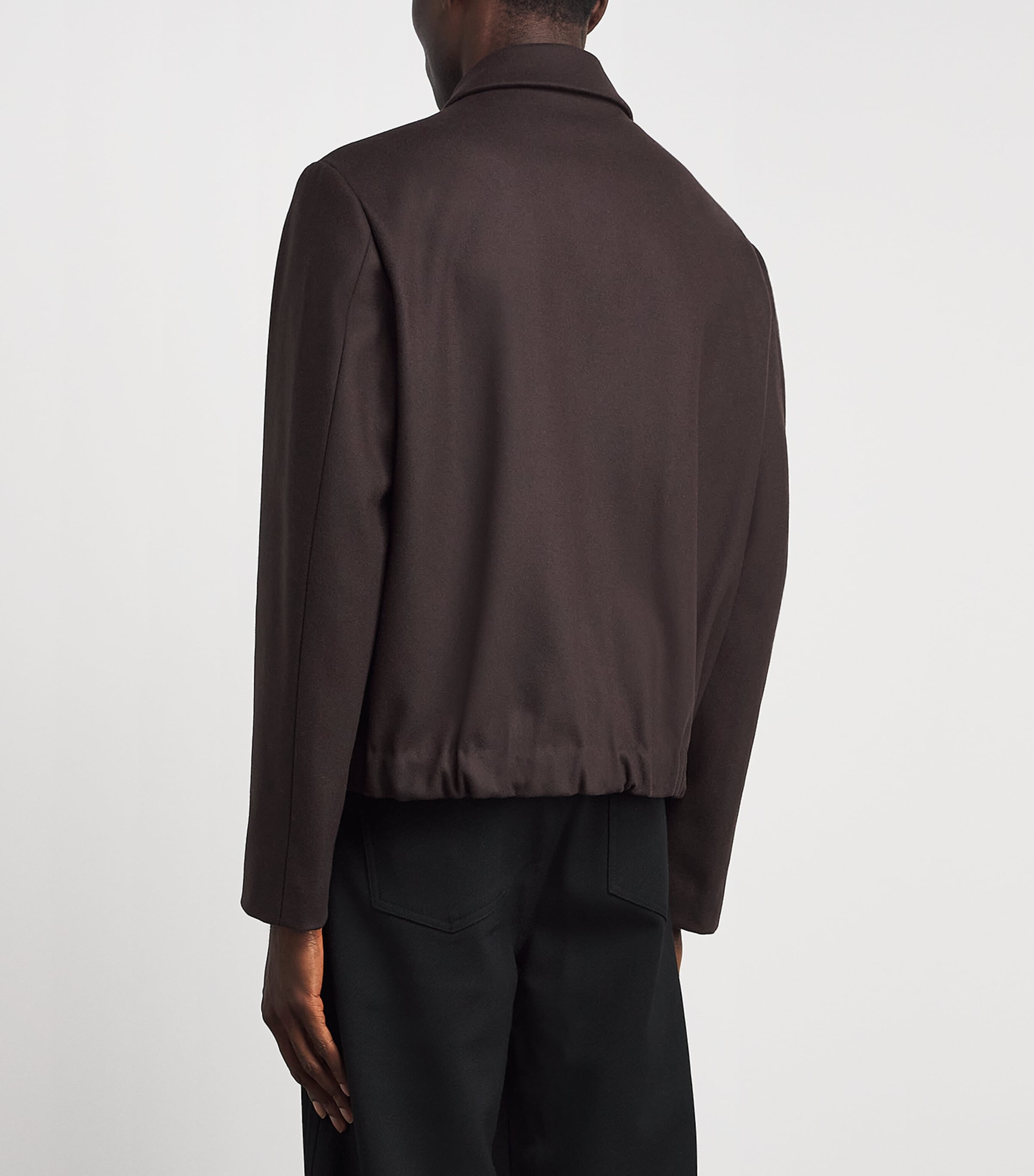 Barena Mens Wool-Blend Tailored Bomber Jacket Bruno Image 5
