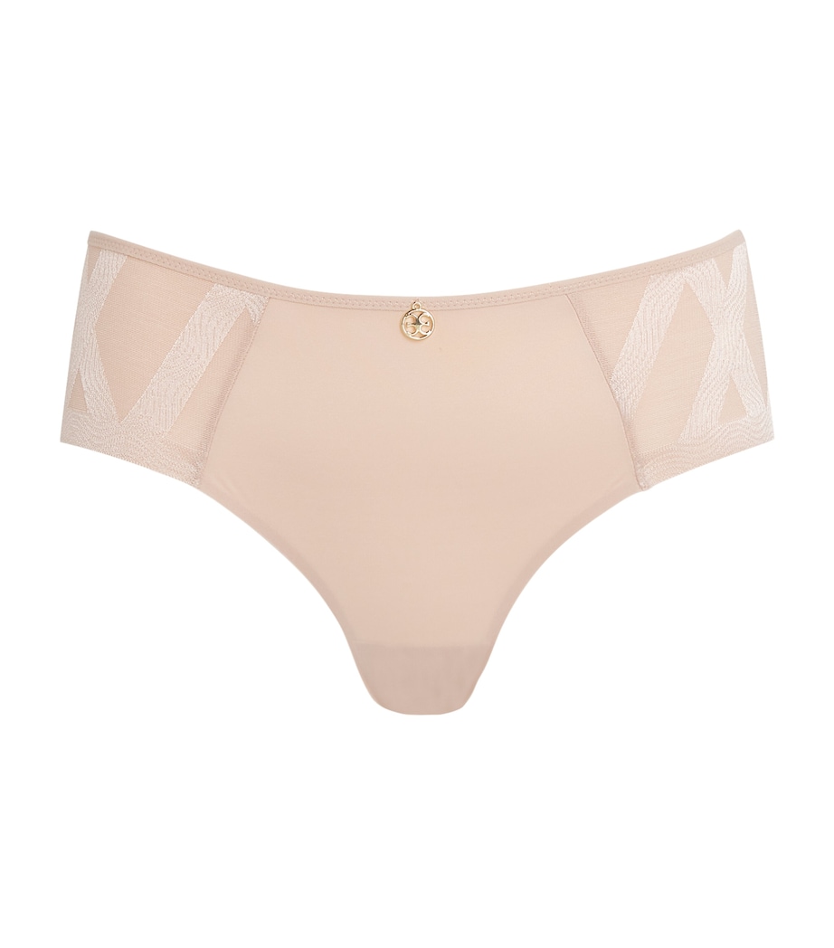 Chantelle Womens Shorty Glaze Briefs Soft Pink Image 1