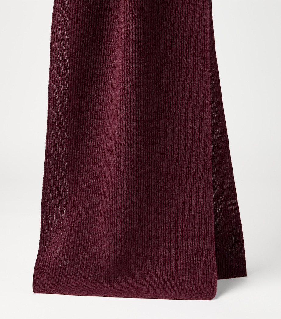 Cashmere English Rib Scarf C9663 Image 2