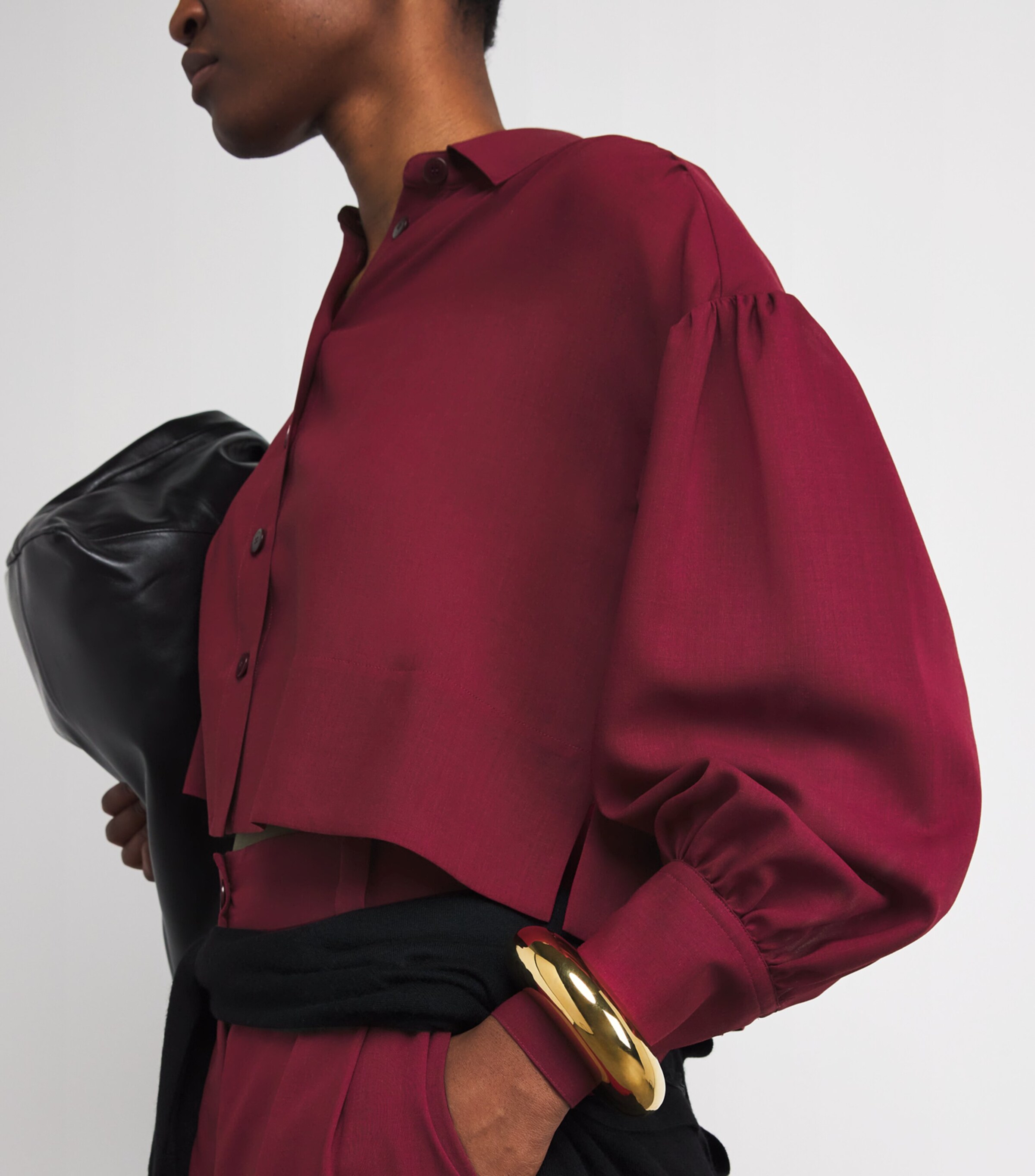 Wool Voile Anais Blouse RUBY Image 6