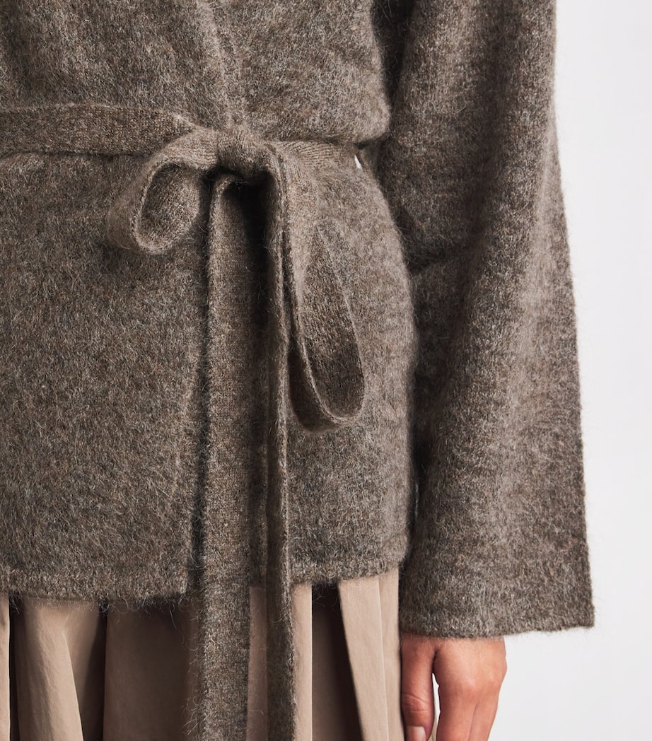 Stylein Womens Brushed Mohair-Blend Neriselle Cardigan Brown Image 3