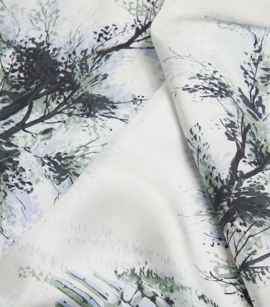 Silk Scarf LIGHT BLUE Image 5