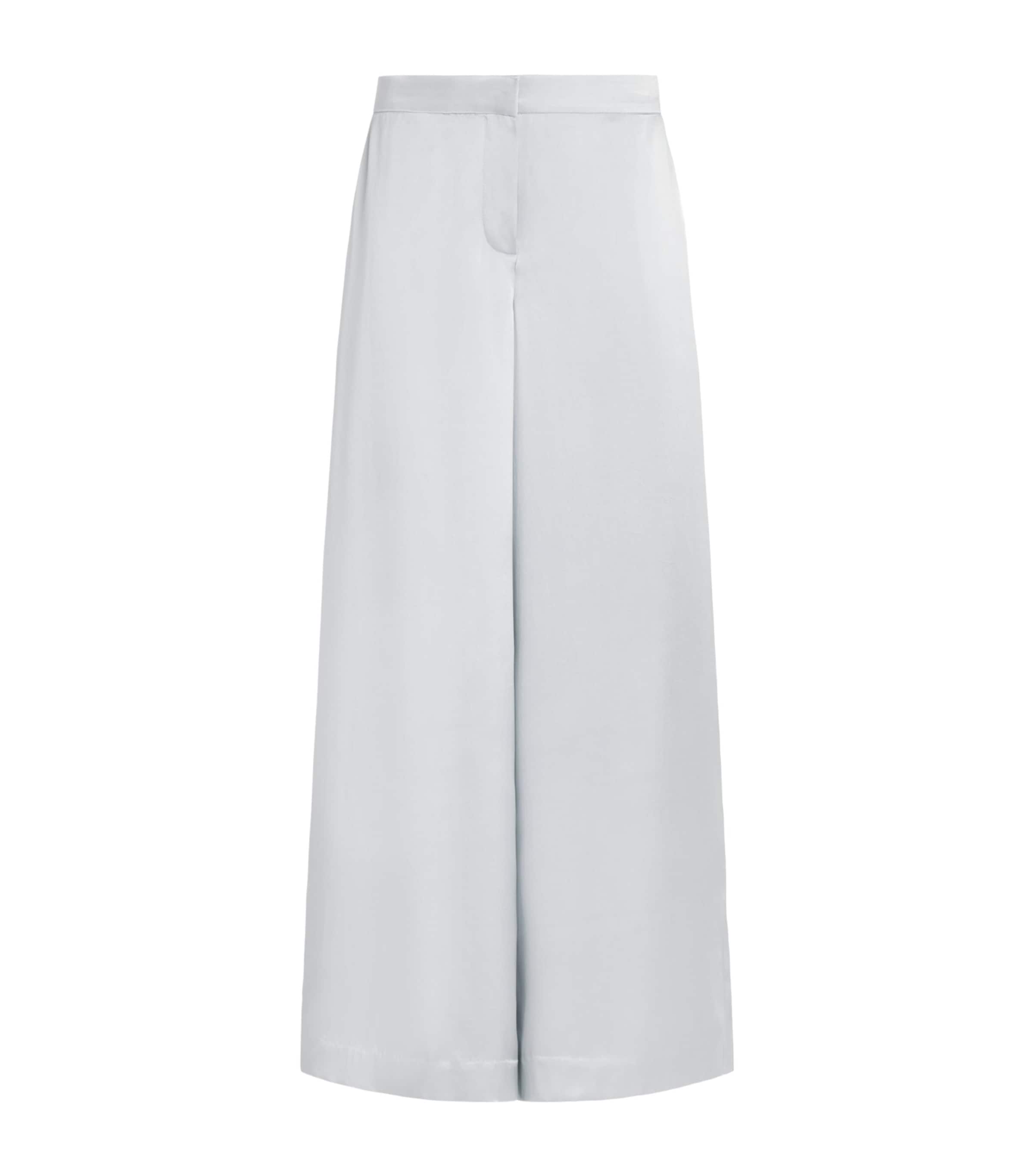 Abadia Satin Trousers Blue