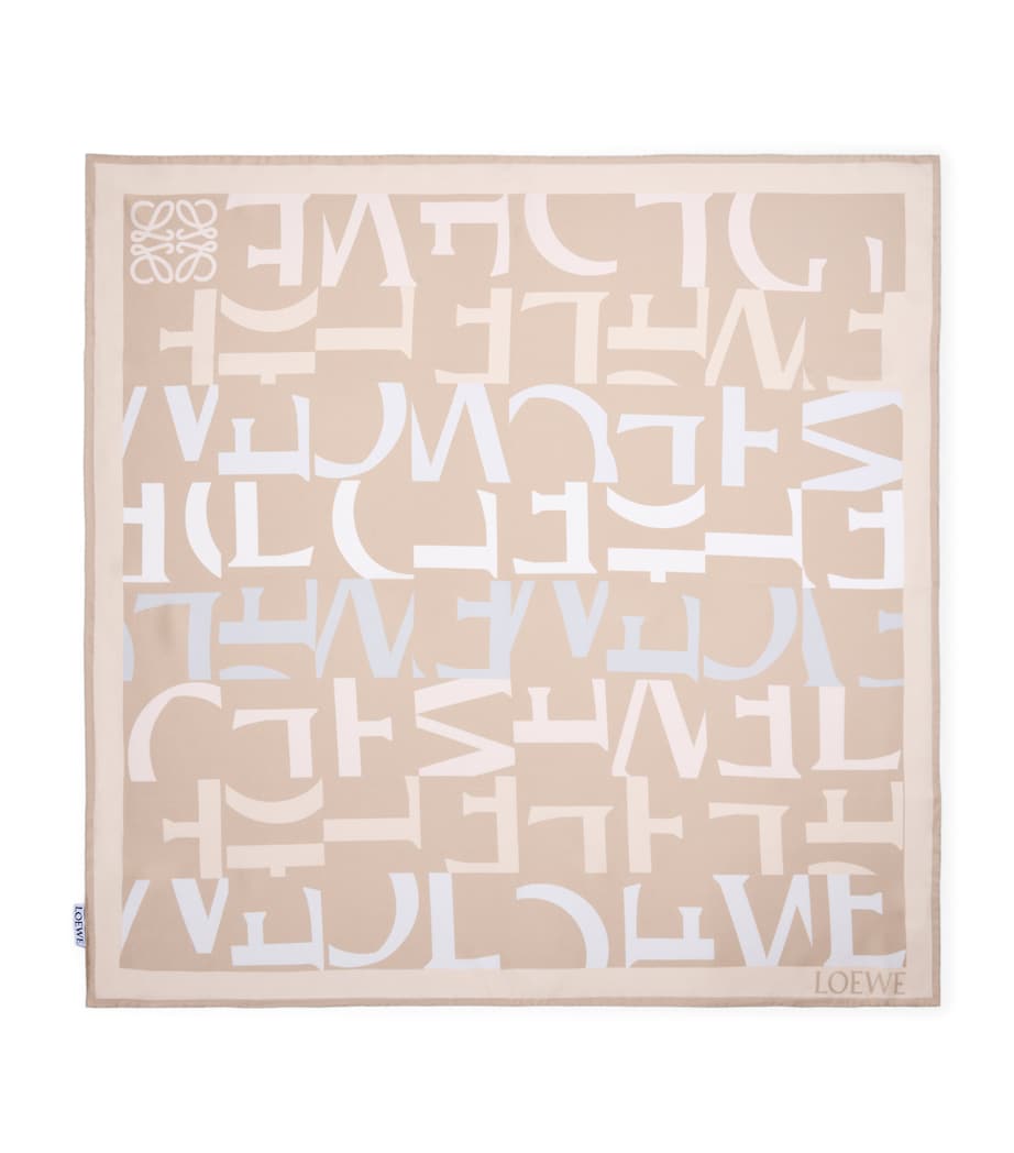 Silk Twill Scarf LIGHT BEIGE/BEIGE Image 1