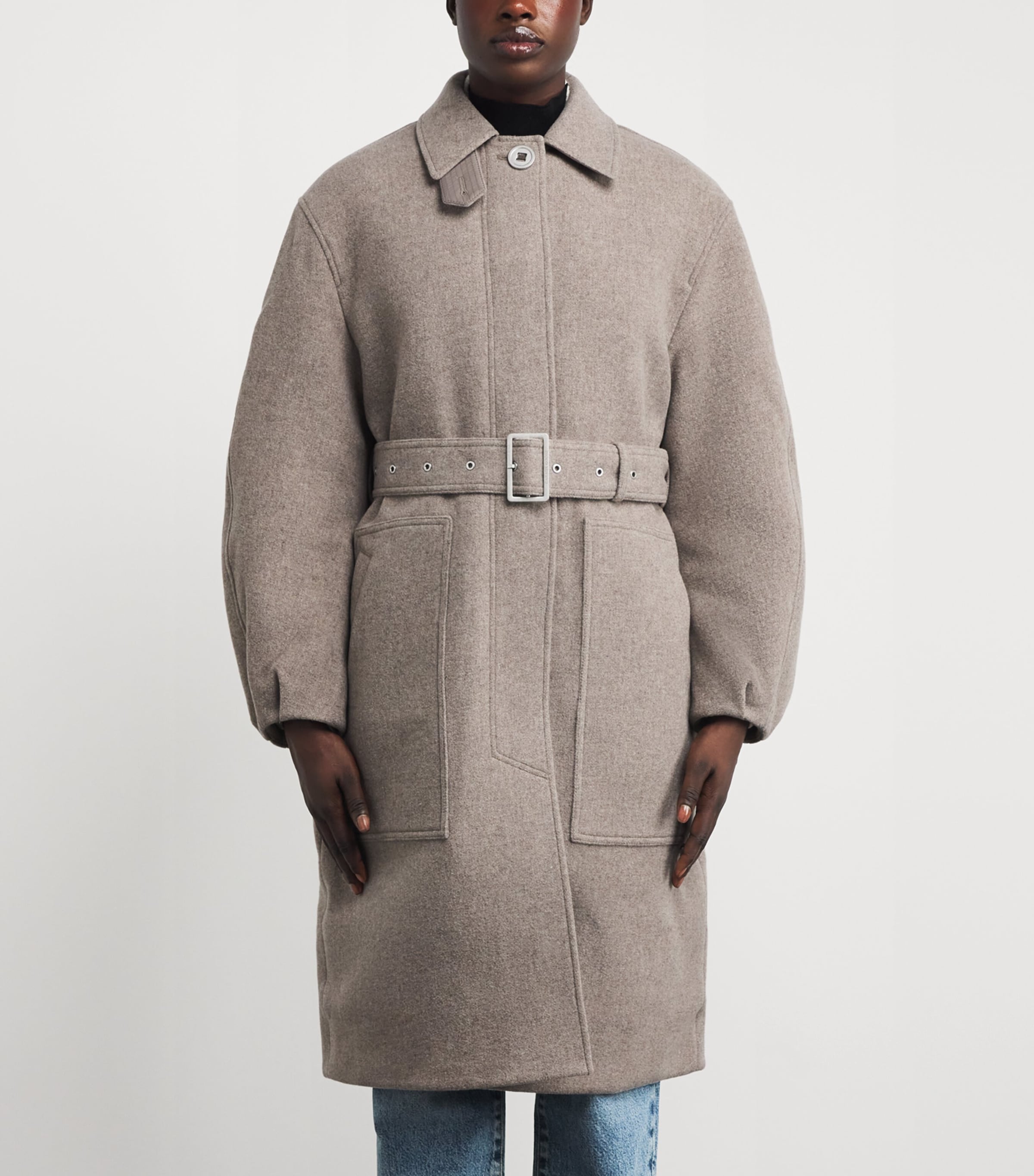 Wool-Blend Mila Coat 9137DARK DRIFTWOOD HEATHER-FON Image 3