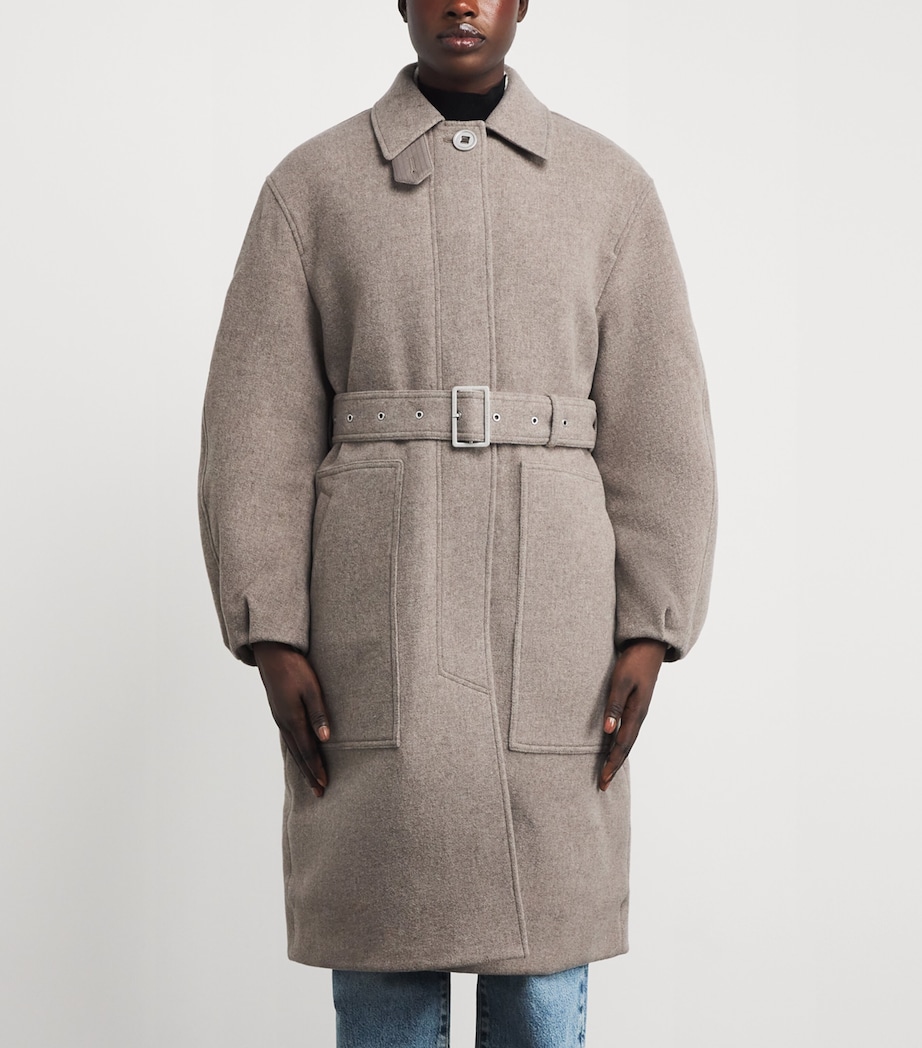 Wool-Blend Mila Coat DRK DRIFTWOOD HTHR Image 3