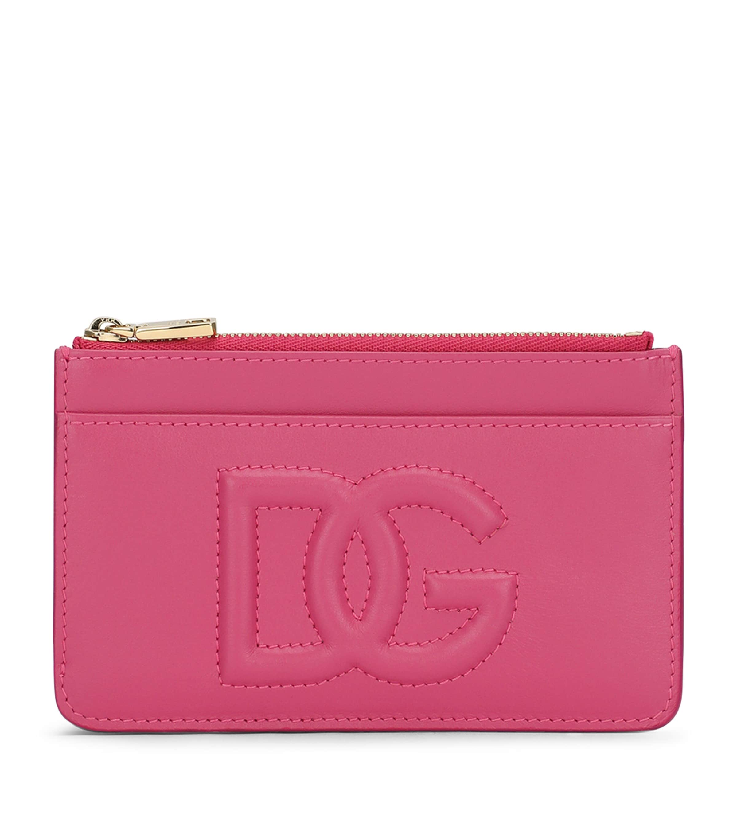 Dolce & Gabbana Leather Zip Card Holder