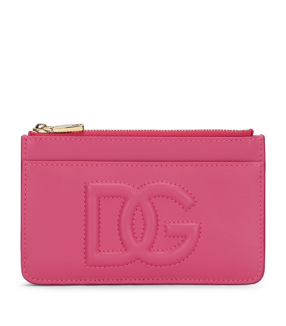 Leather Zip Card Holder 80441-LIGHT LILAC Image 1