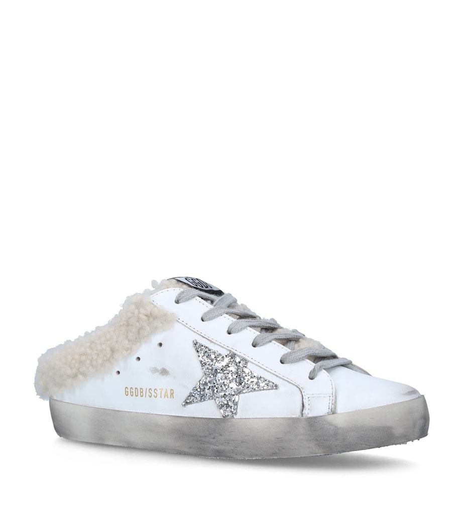 Golden Goose Shearling Superstar Slip-On Sneakers White/oth Image 1