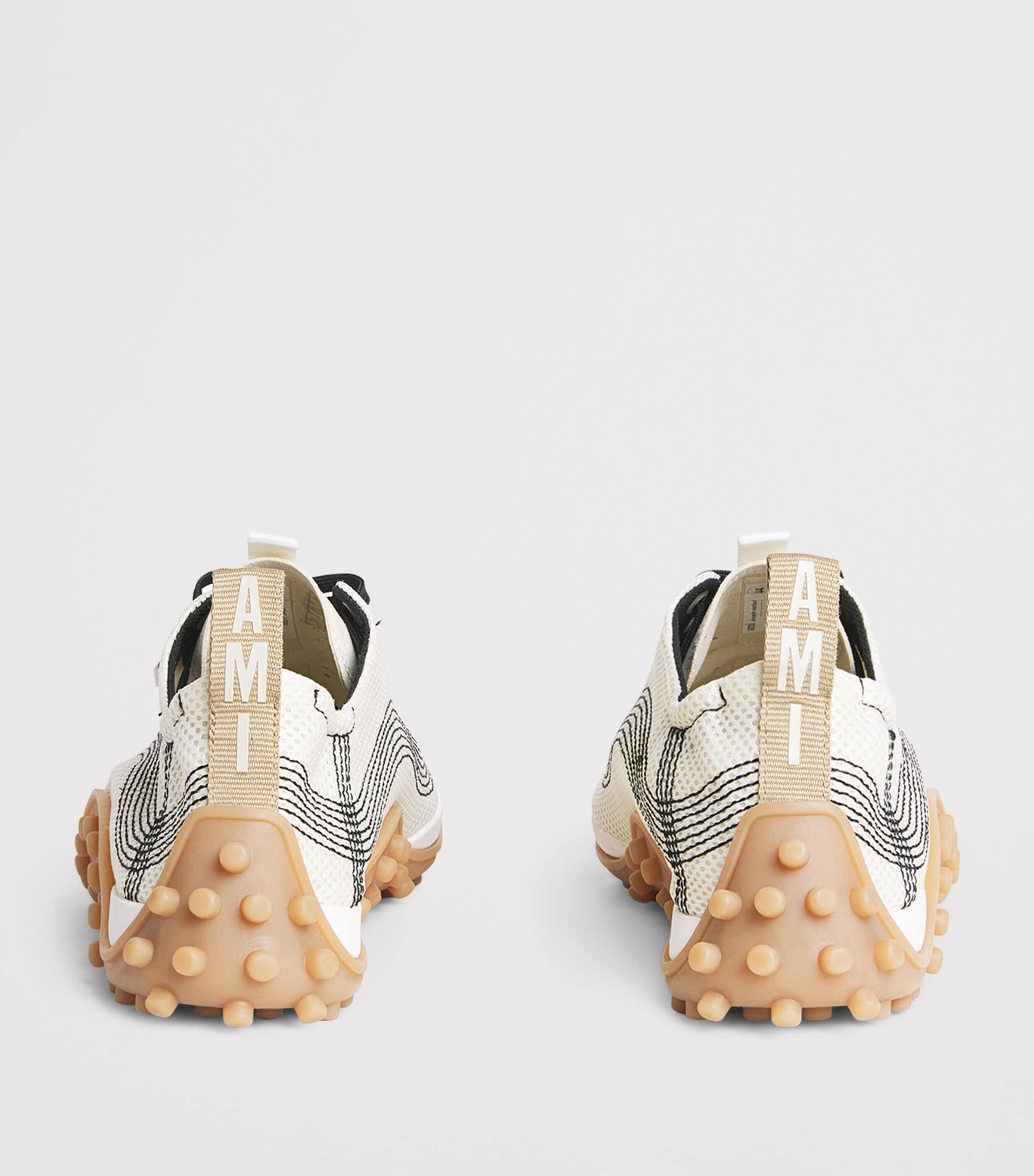 AMI Paris Mirage Sneakers Blanc Creme Image 5