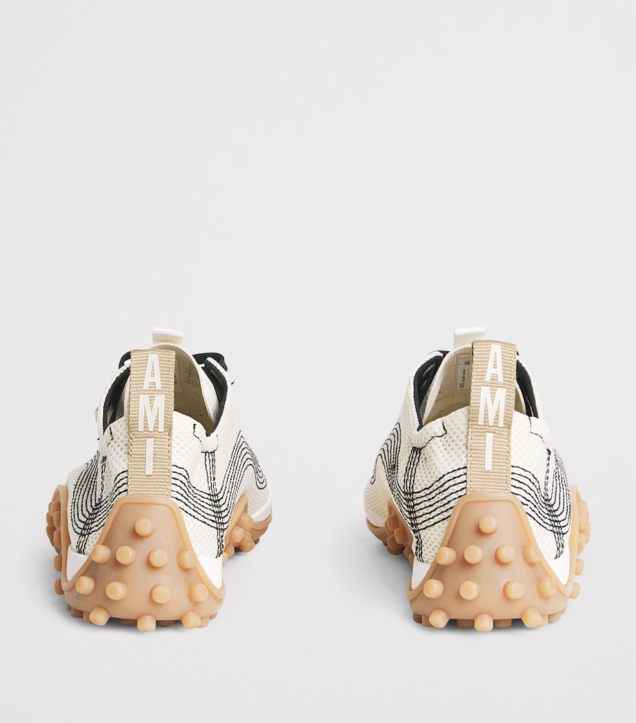 AMI Paris Mirage Sneakers Blanc Creme Image 5