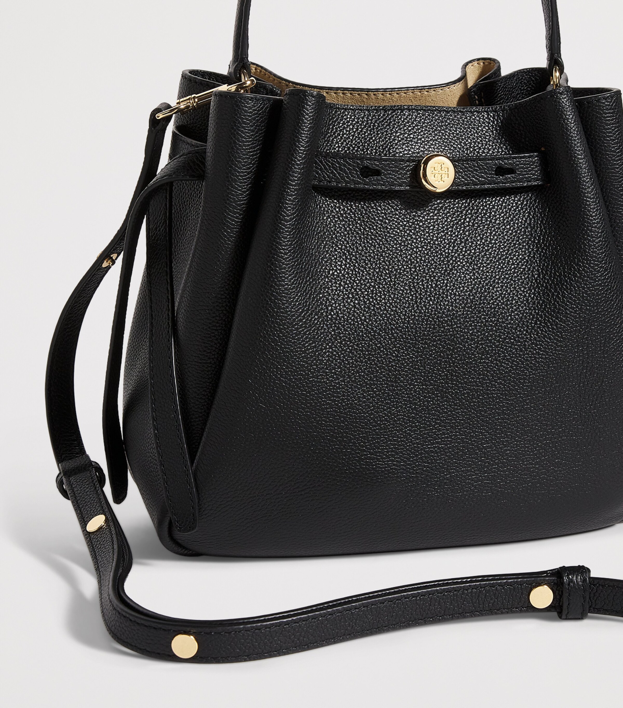 Leather Romy Cross-Body Bag 001 BLACK Image 6