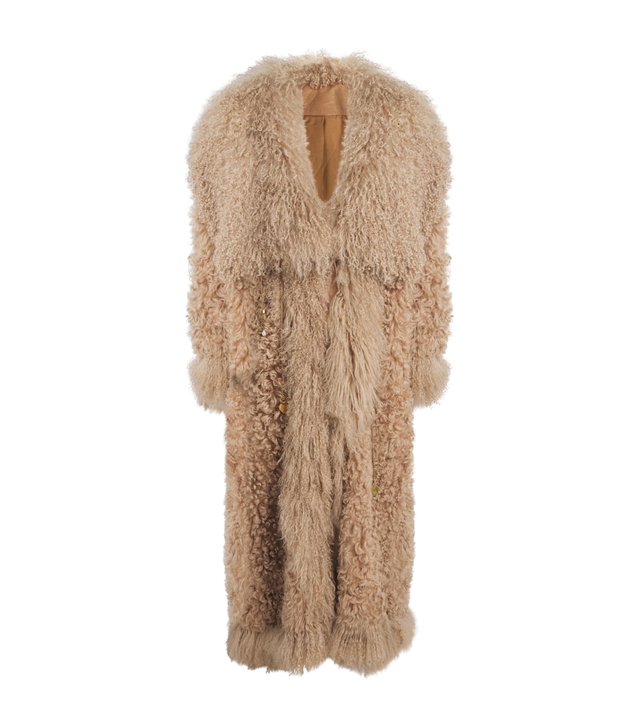 Cashmere Longline Coat MUSTANG BROWN Image 1