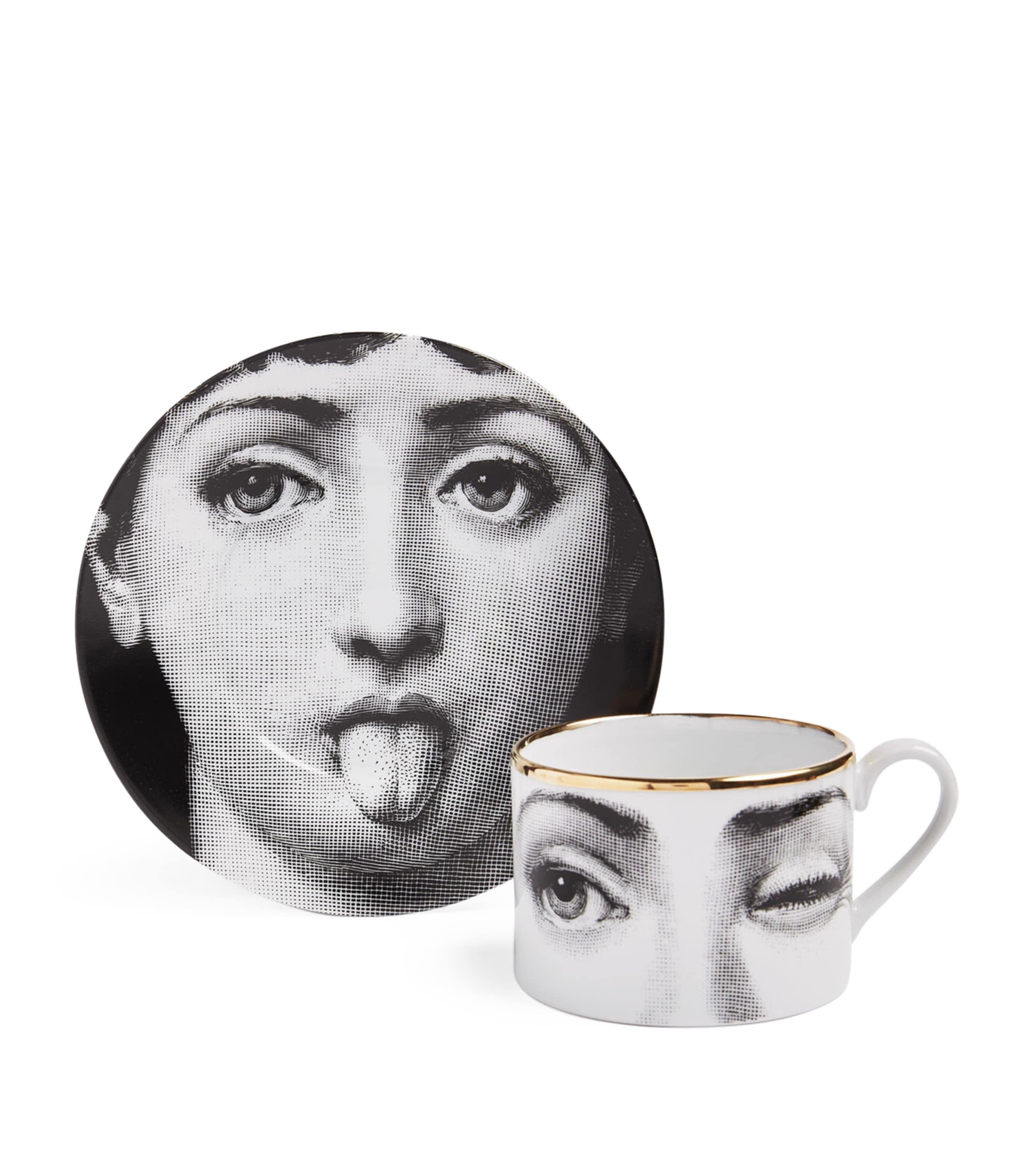 Porcelain Tema e Variazioni Teacup and Saucer MULTI Image 4