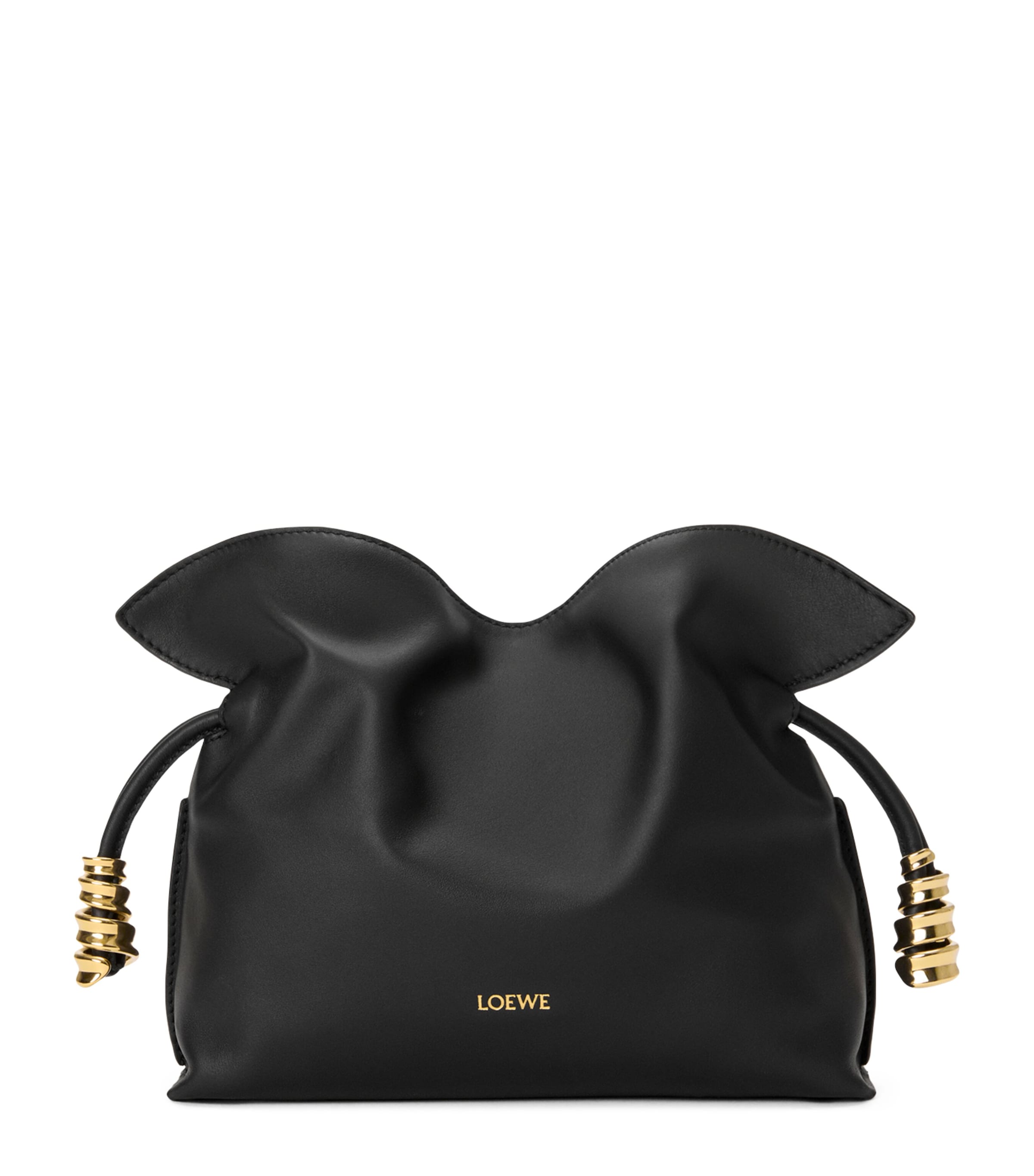 LOEWE Mini Leather Flamenco Purse Black Image 1