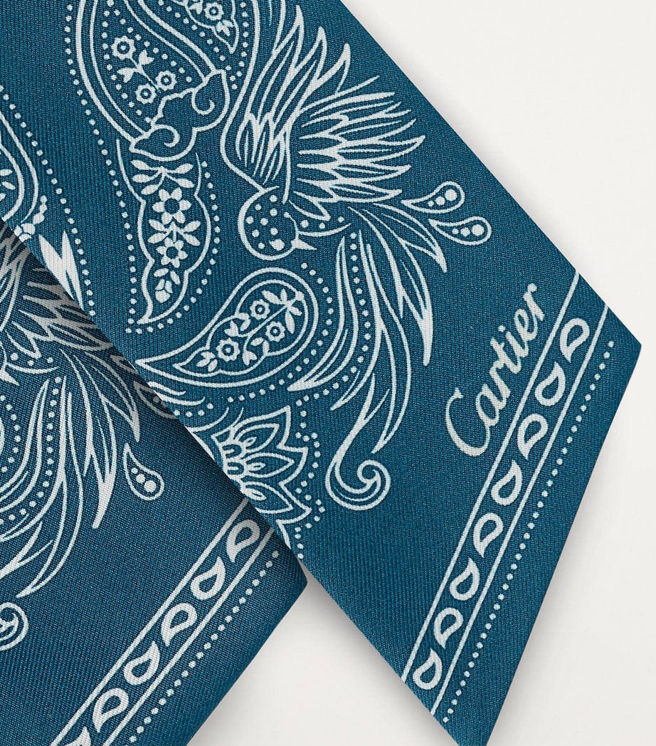 Silk C de Cartier Scarf BLUE Image 2