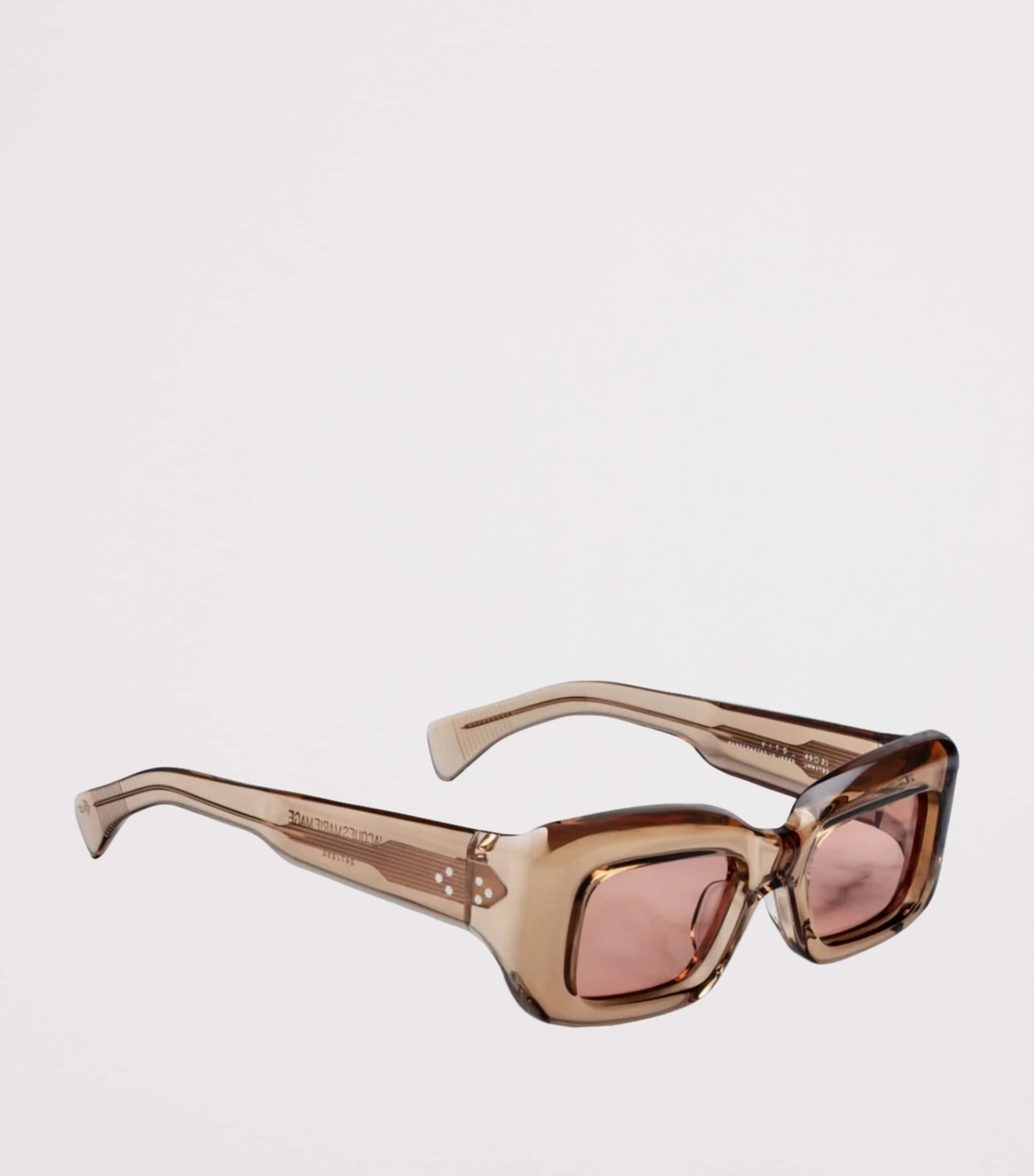 Jacques Marie Mage Vito Rectangle Sunglasses Tan Image 2