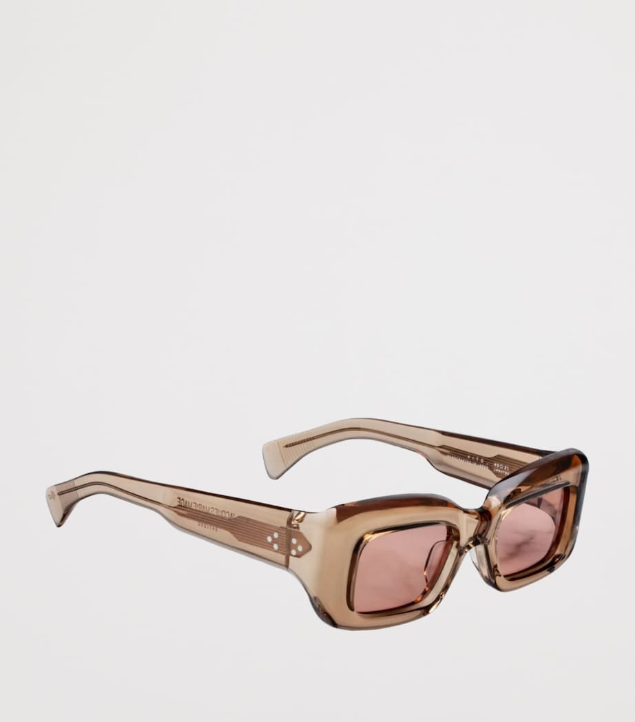 Jacques Marie Mage Vito Rectangle Sunglasses Tan Image 2
