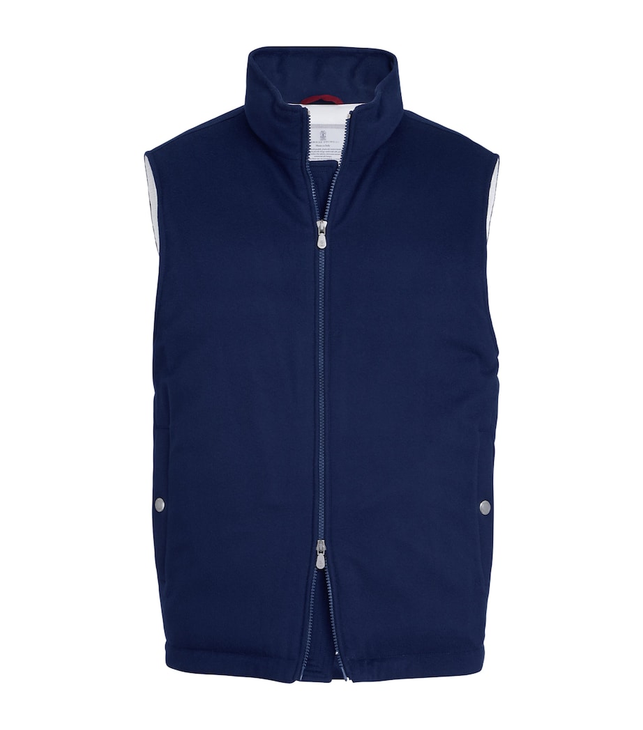 Down-Fill Wool Flannel Gilet CXZ60 Image 1