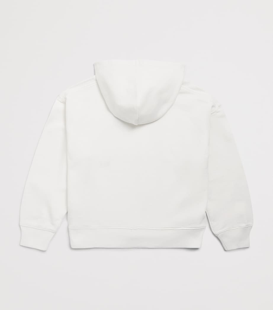 Ralph Lauren Kids Cotton Printed Flag Hoodie (6-14 Years) White Image 2