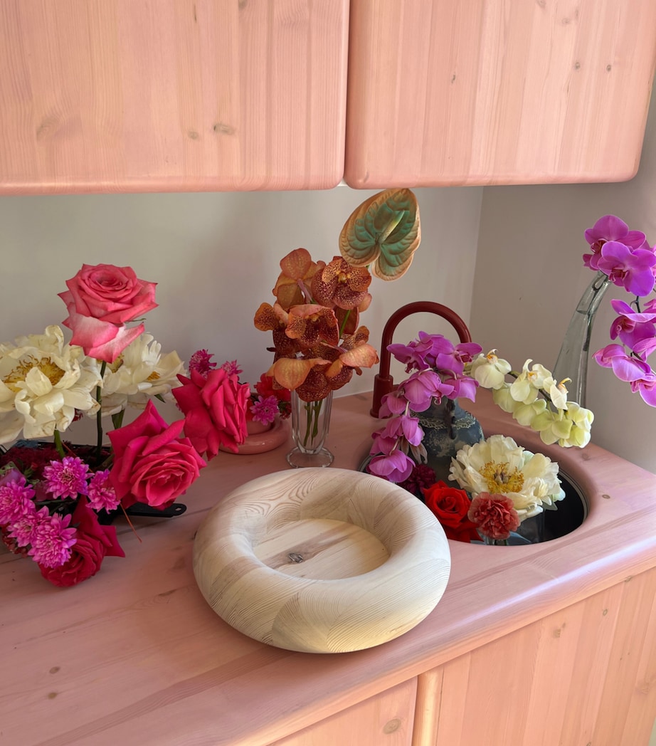 Gustaf Westman Solid Pine Chunky Bowl (35cm) Green Image 2
