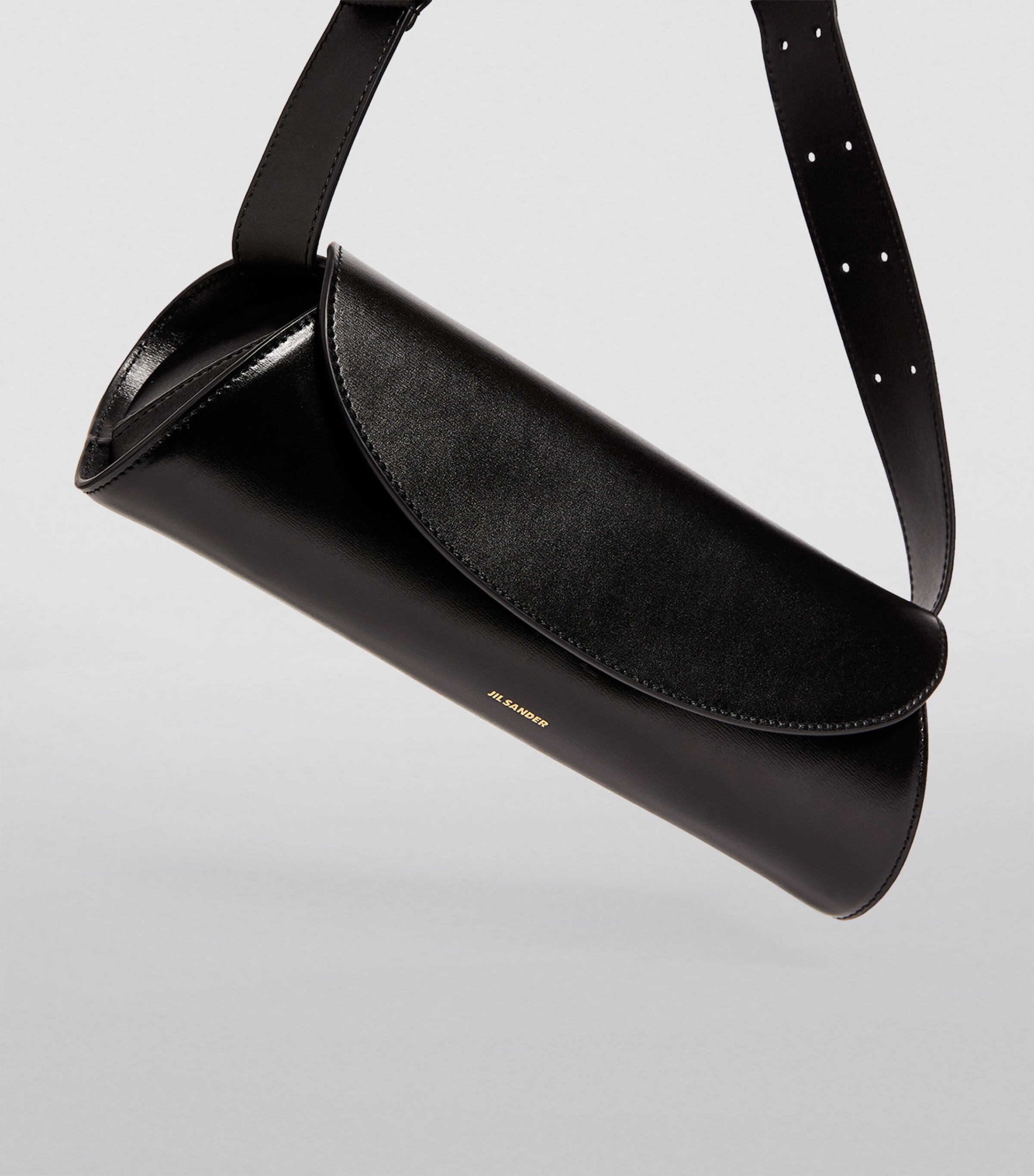 Jil Sander Leather Cannolo Shoulder Bag | Harrods US