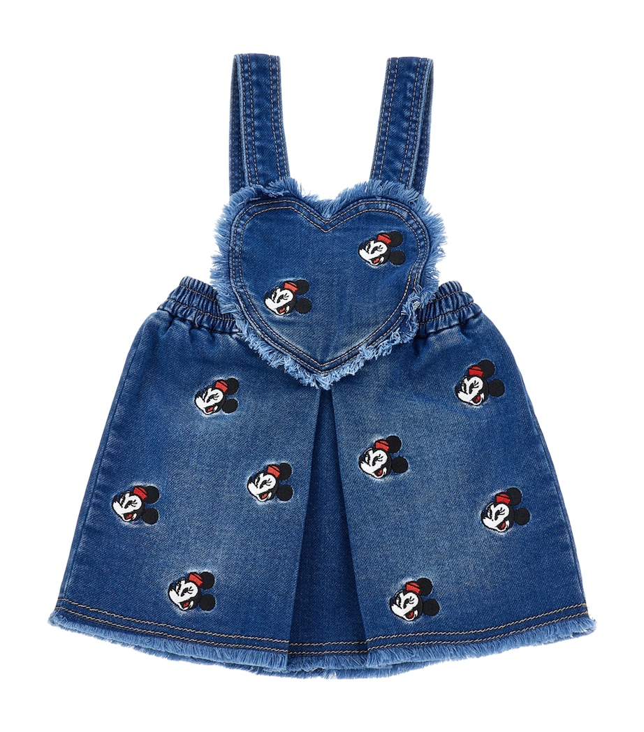 Minnie Mouse Dungaree Dress (3-36 Months) BLU STONE DENIM Image 1