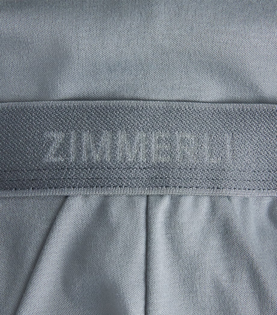 Zimmerli Mens Sea Island Cotton Briefs Light Slate Image 4