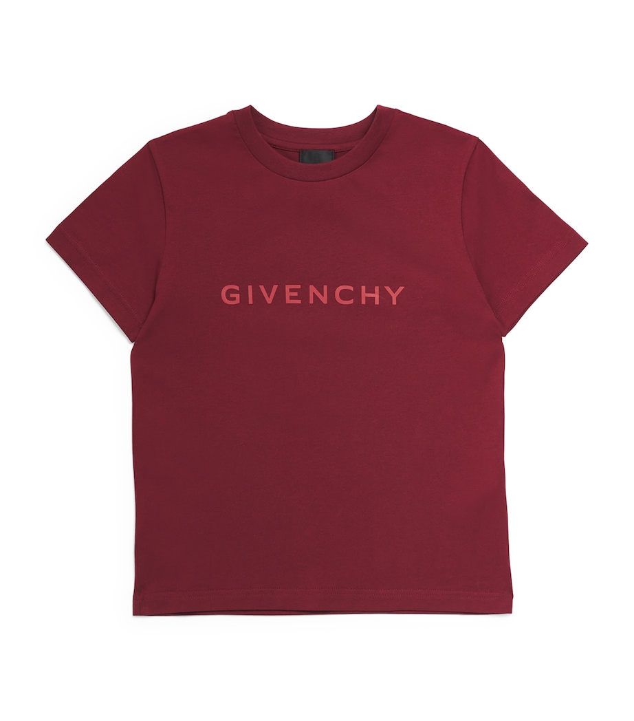 Cotton Logo T-Shirt (4-12+ Years) CRIMSON Image 1