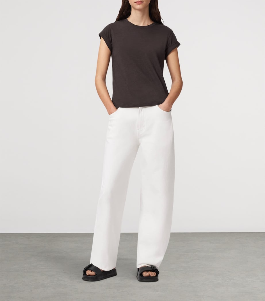 AllSaints Womens Slim Anna T-Shirt Bottle Brown Image 7
