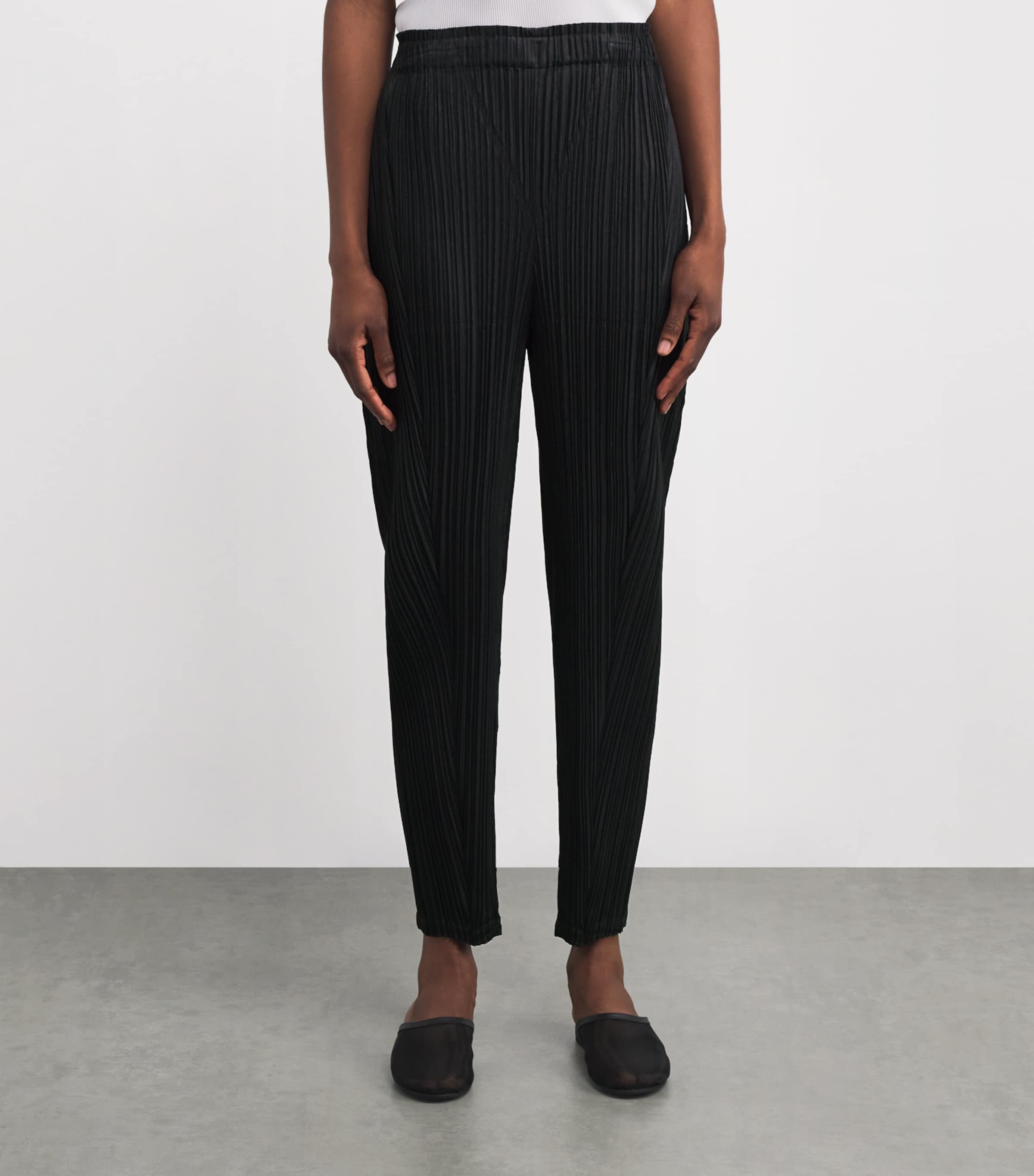 Pleats Please Issey Miyake Black Thicker Bottoms 2 Trousers